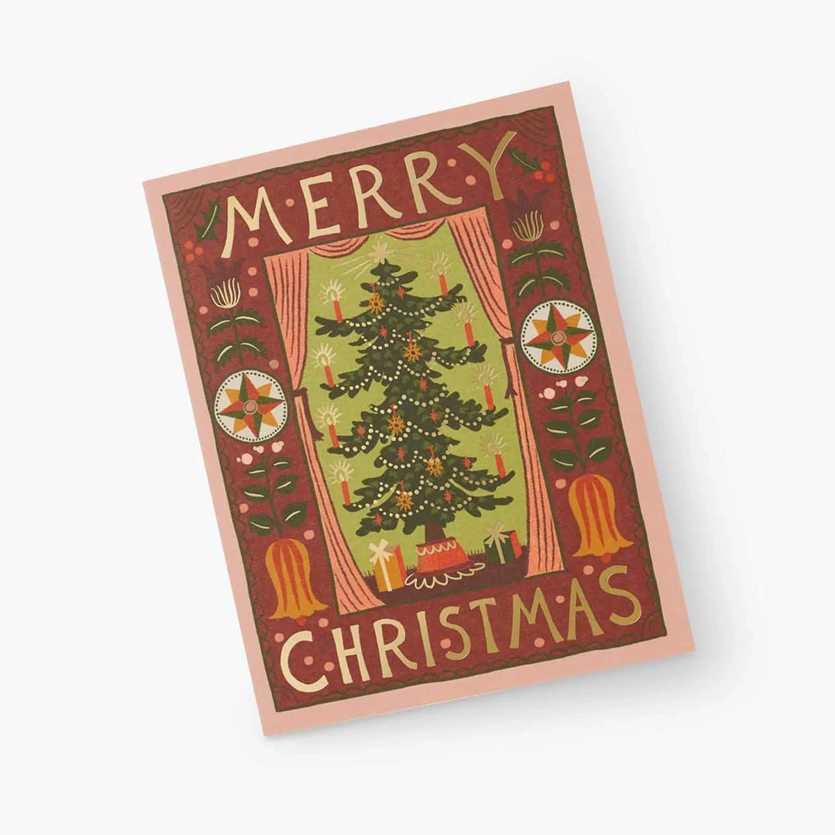 Rifle Paper Christmas Card - Folk Christmas Tree