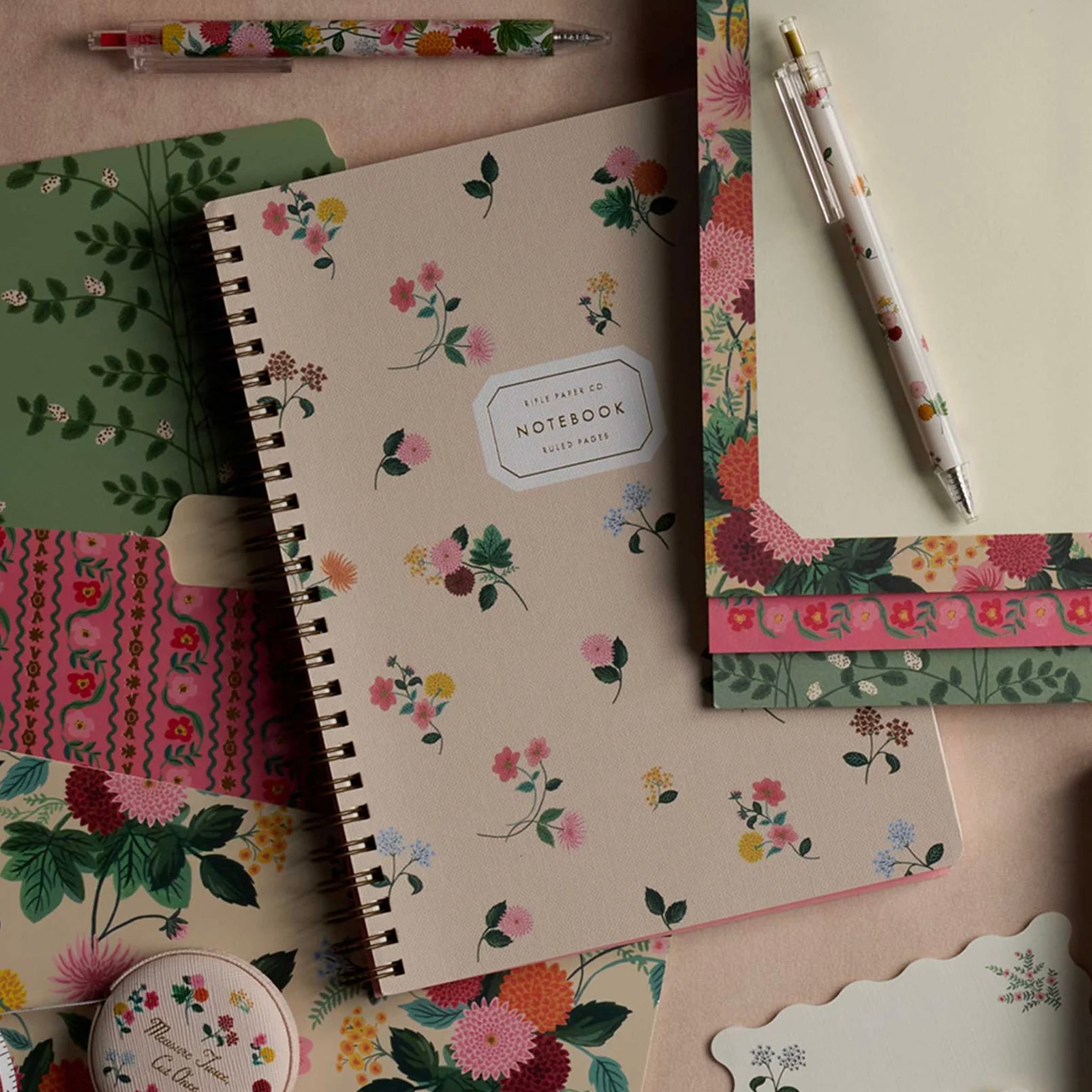 Rifle Paper Spiral Notebook - Ditsy Dahlia