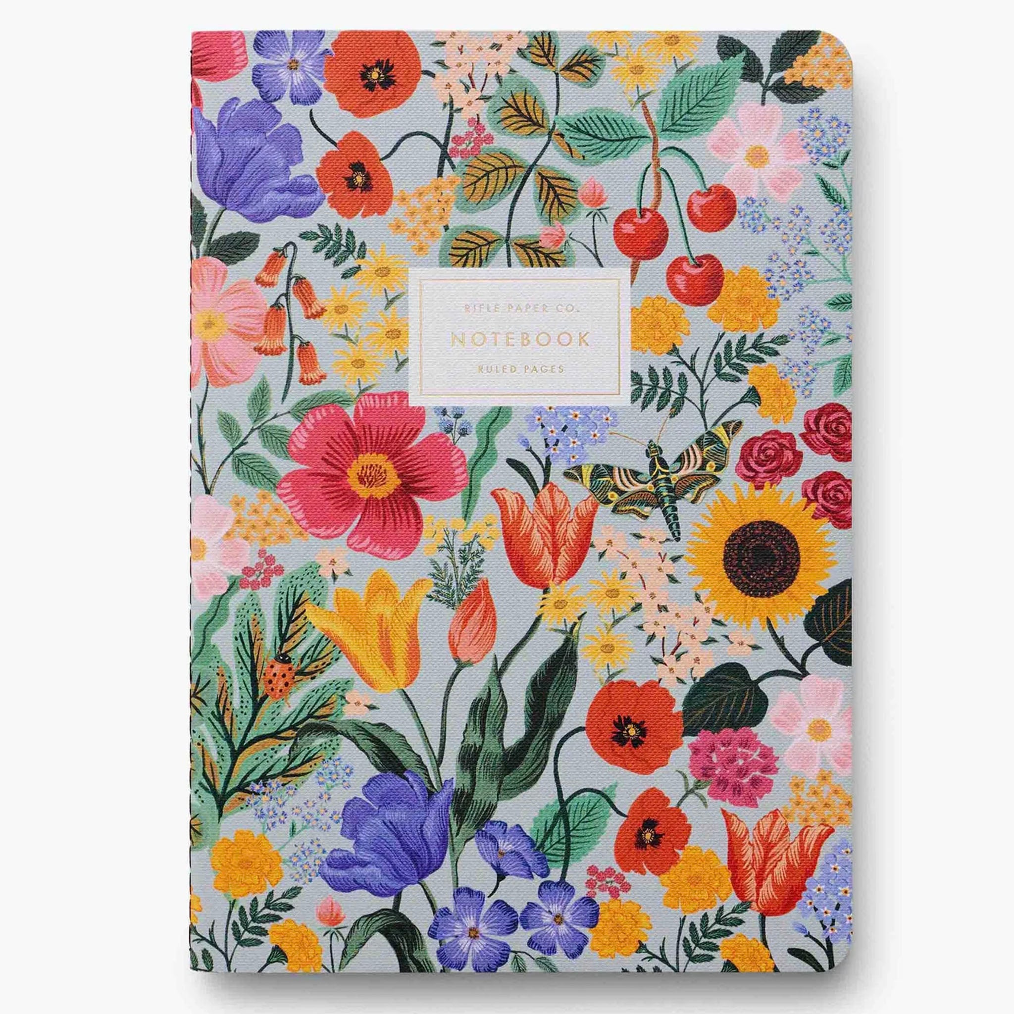 Rifle Paper Stitched Notebook Set - Blossom