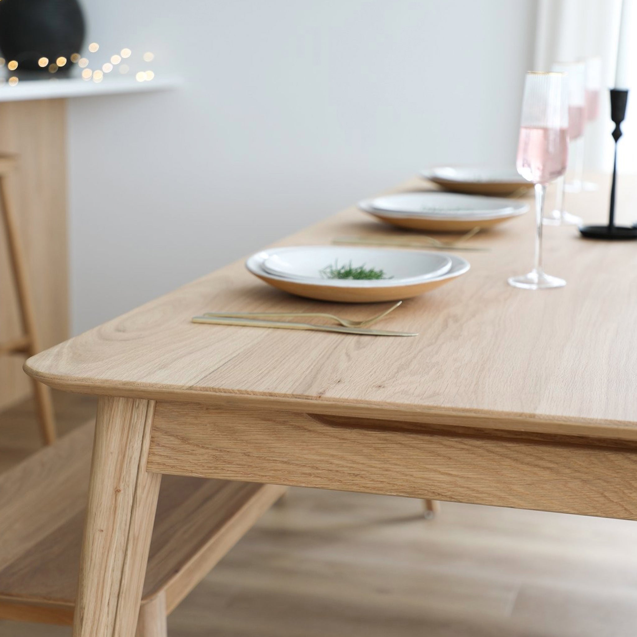 Rokke Solid Oak Dining Table