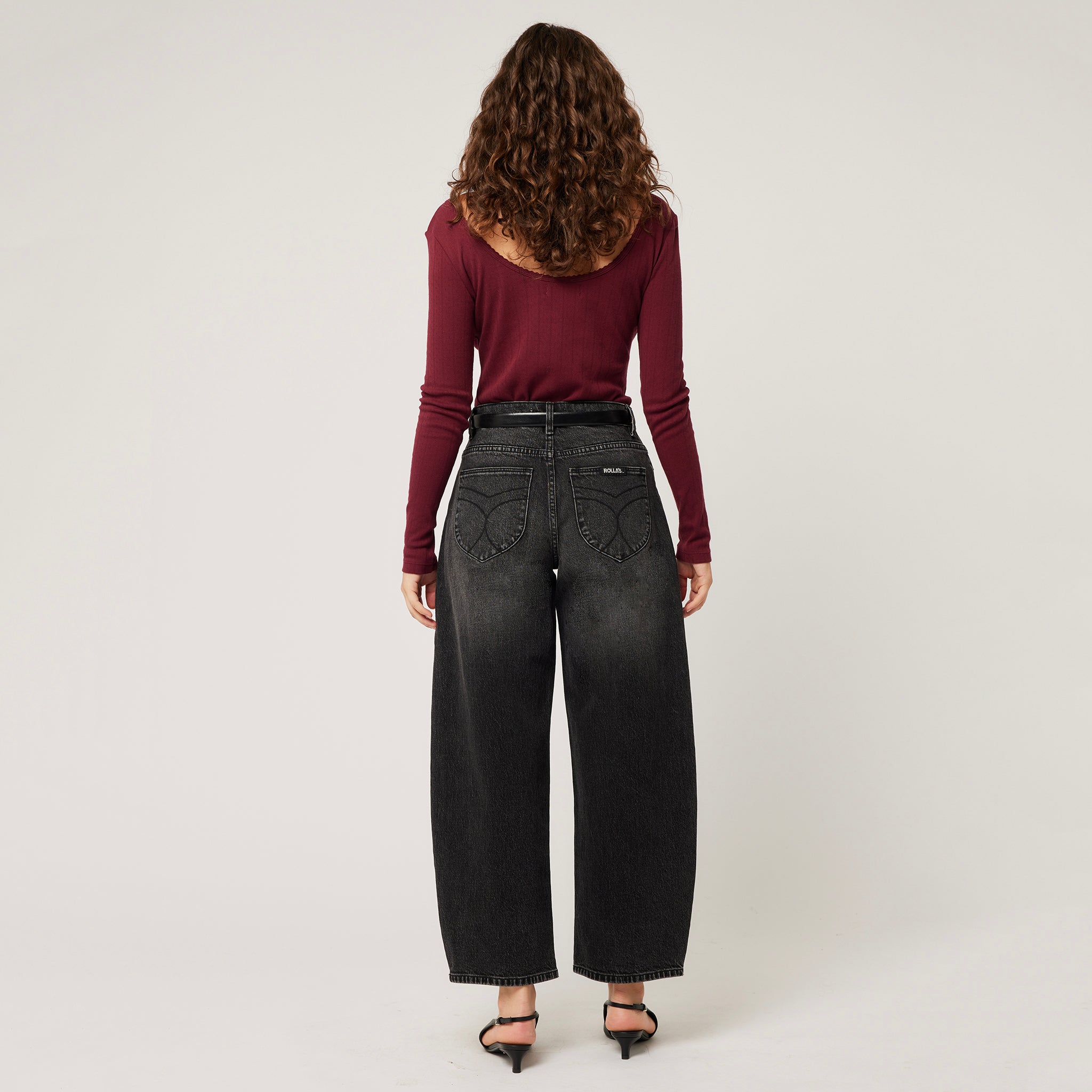 Rolla's Gigi Barrel Jeans - 80's Black