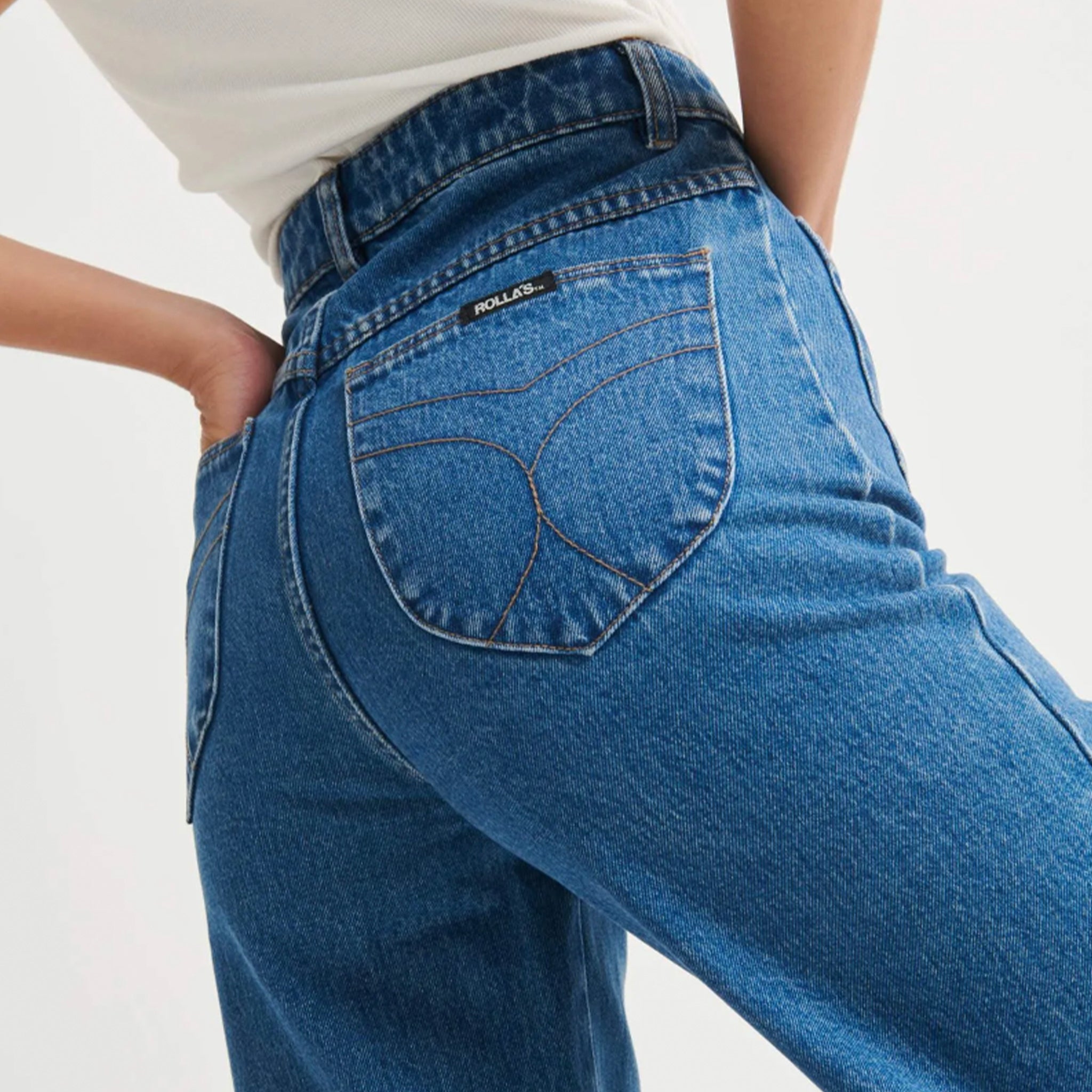 Rolla's Sailor Jeans Long - Ashley Blue