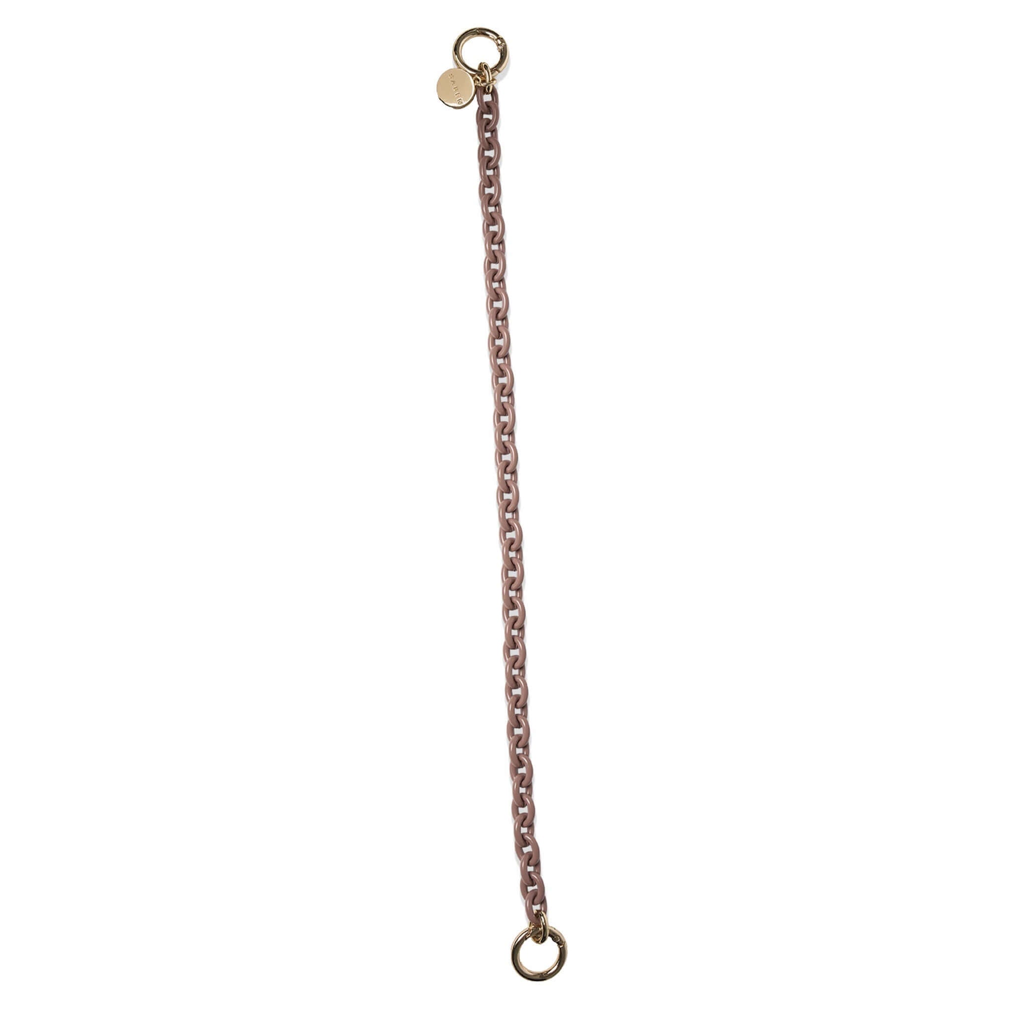 Saben Feature Chain Handle - Rosewater Link, stylish chain accessory for bags.