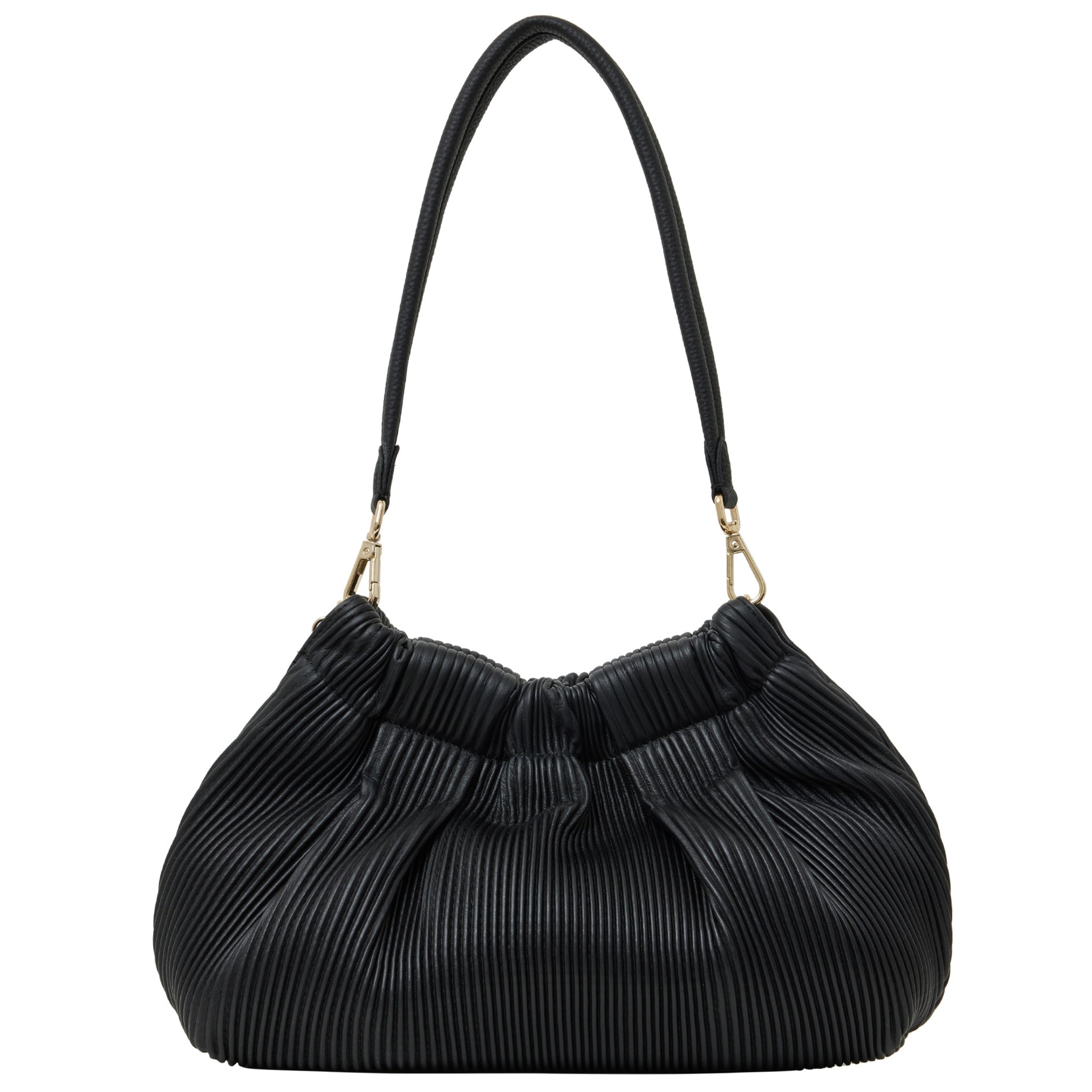 Saben Alya Shoulder Bag - Licorice Pleat