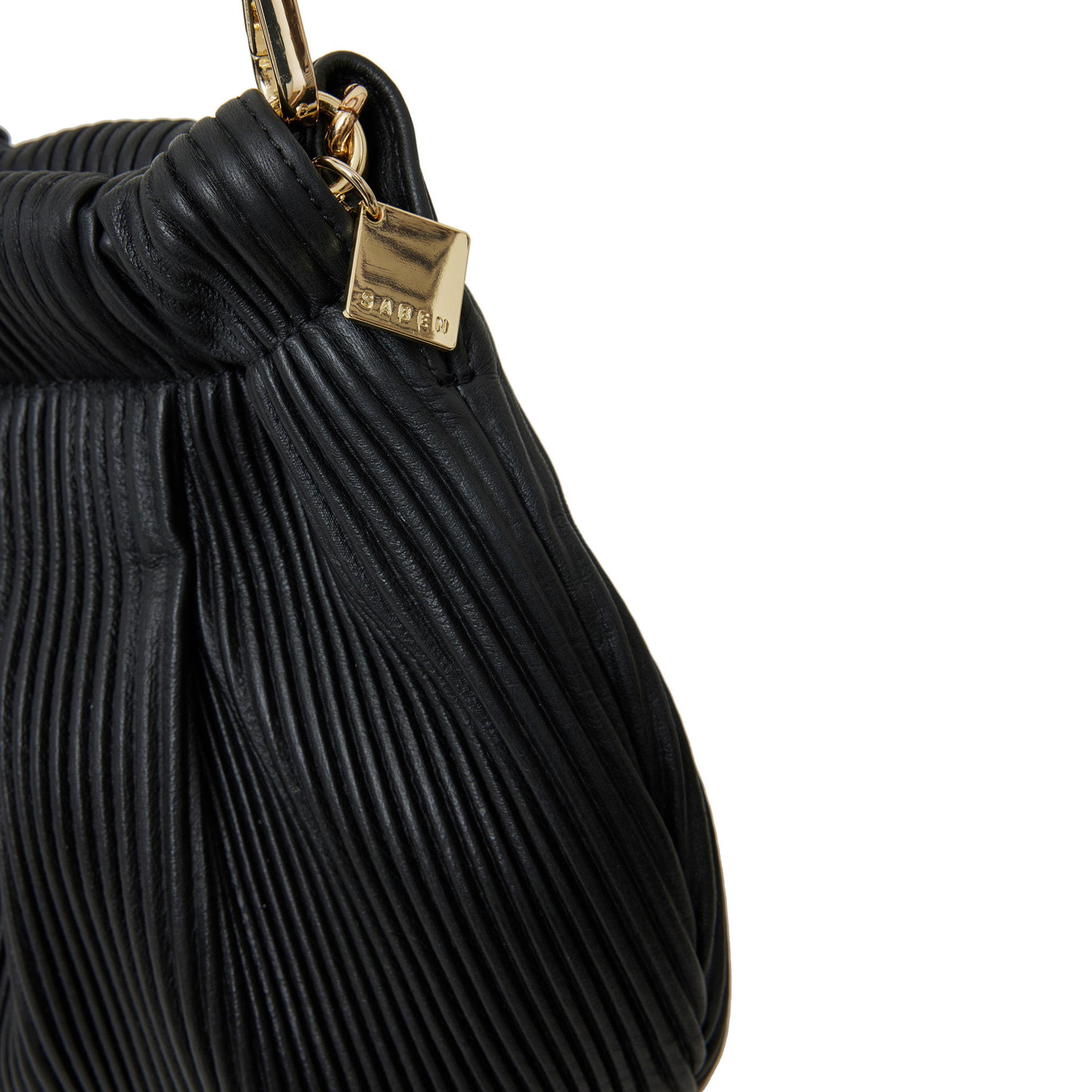 Saben Alya Shoulder Bag - Licorice Pleat