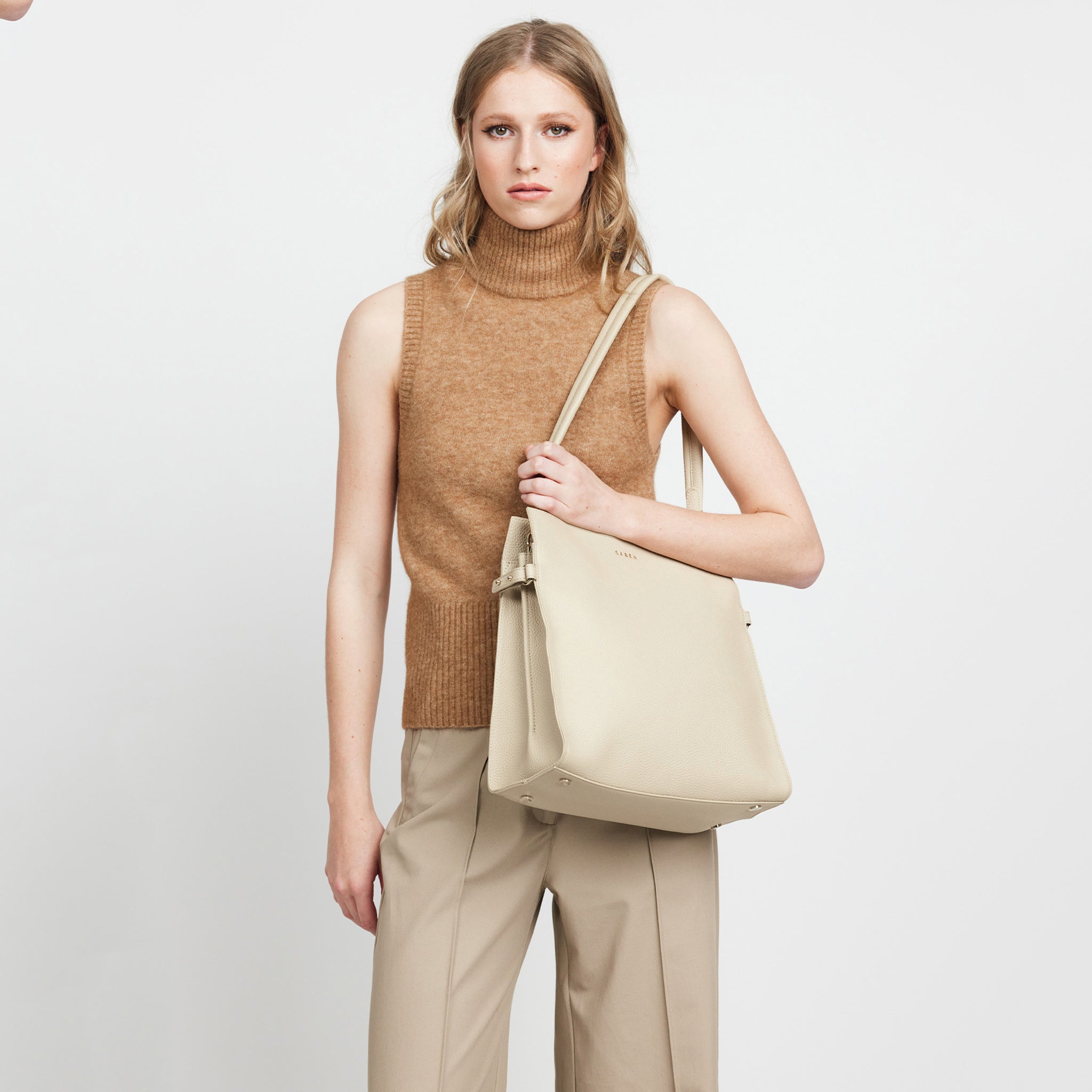 Saben Beatrice Shoulder Bag - Biscotti