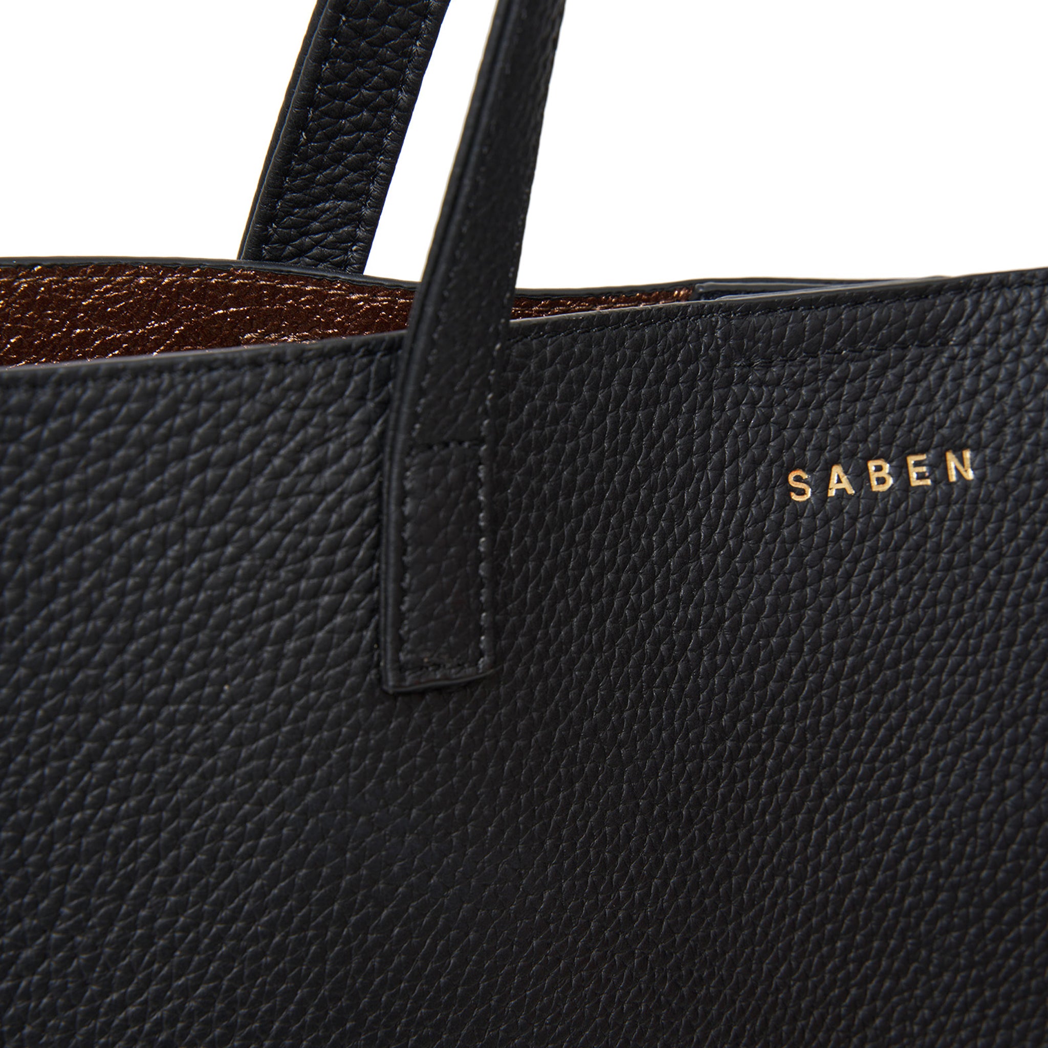 Saben Carter Tote - Black & Bronze