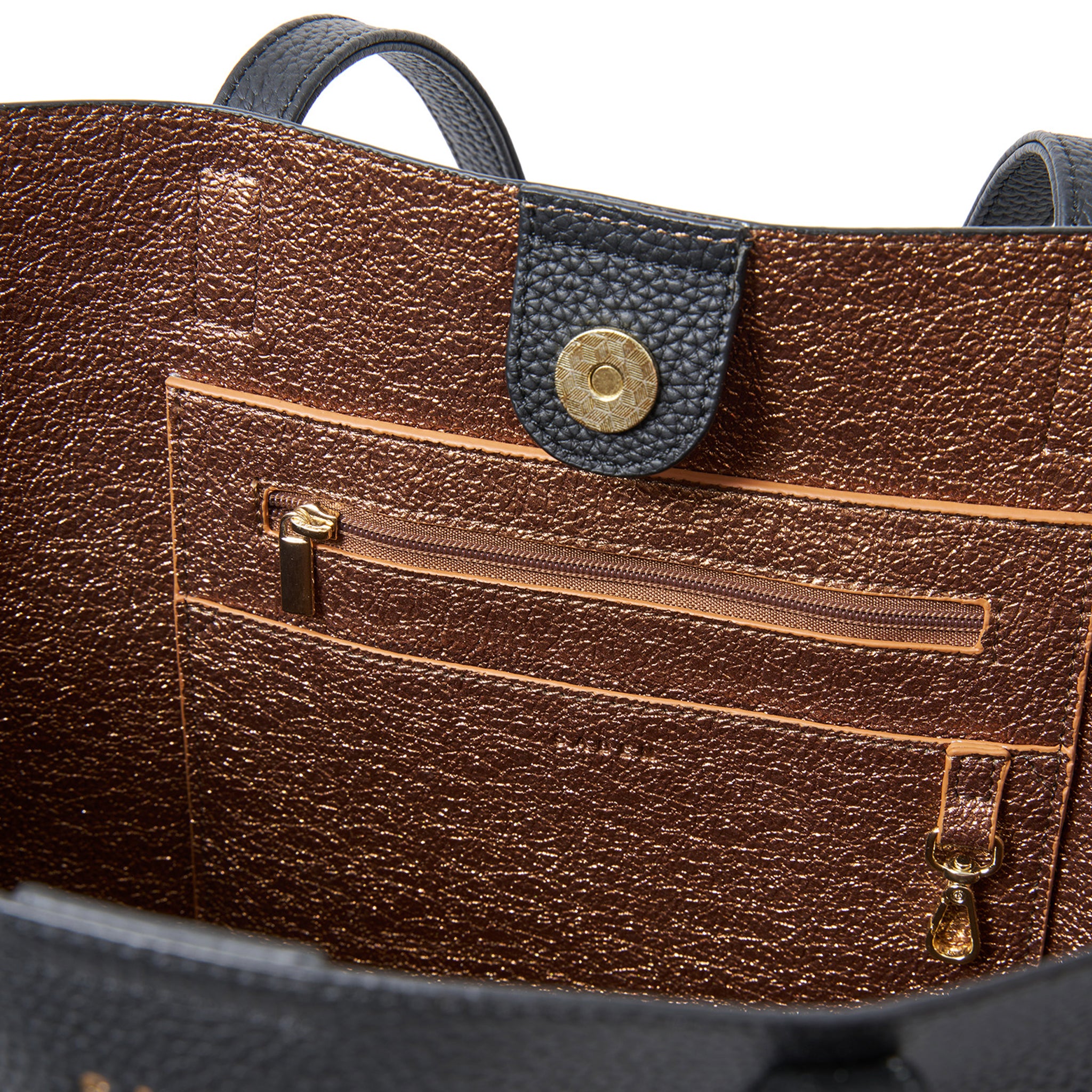 Saben Carter Tote - Black & Bronze