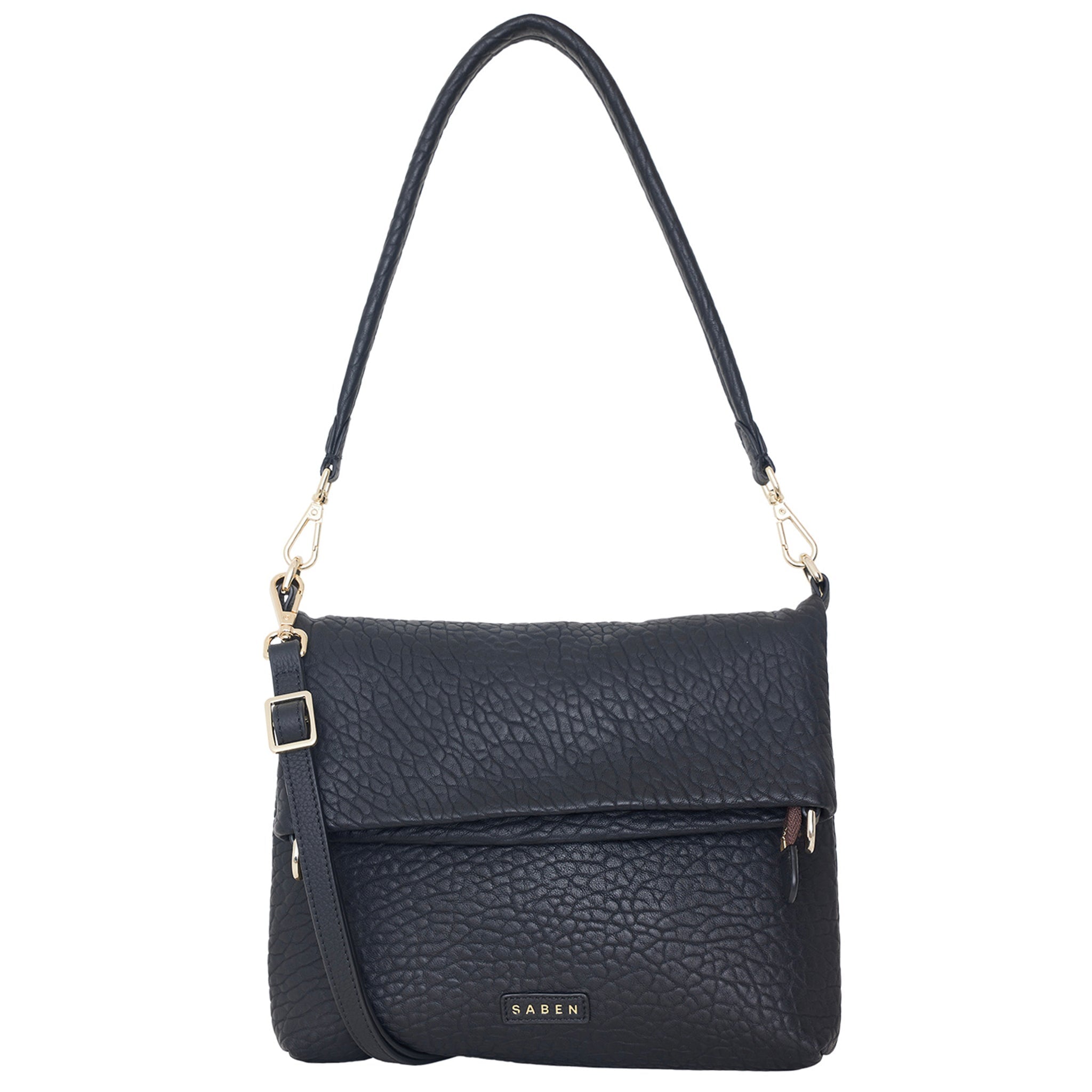 Saben Daria Shoulder Bag - Black Bubble - Tea Pea Home