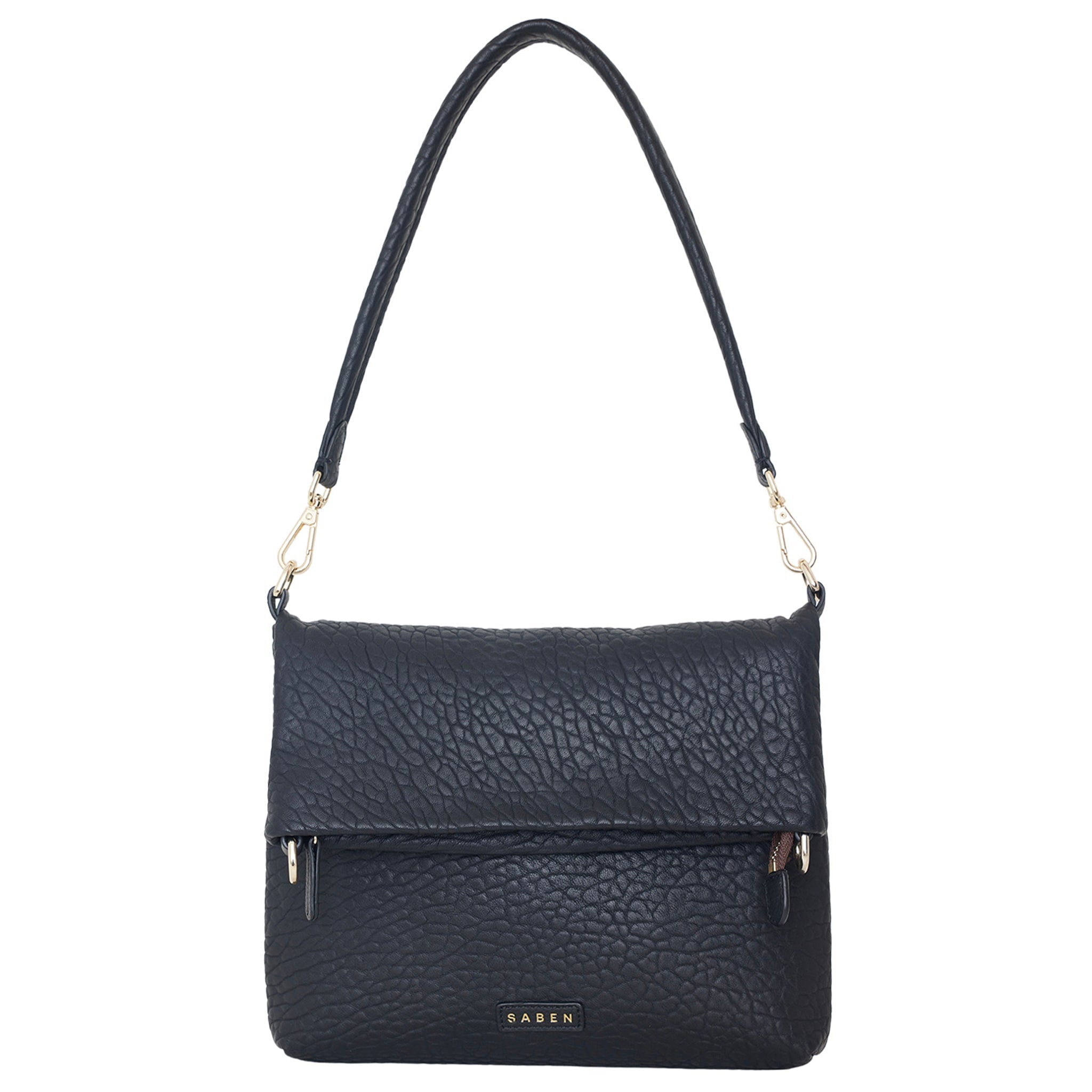 Saben Daria Shoulder Bag - Black Bubble - Tea Pea Home