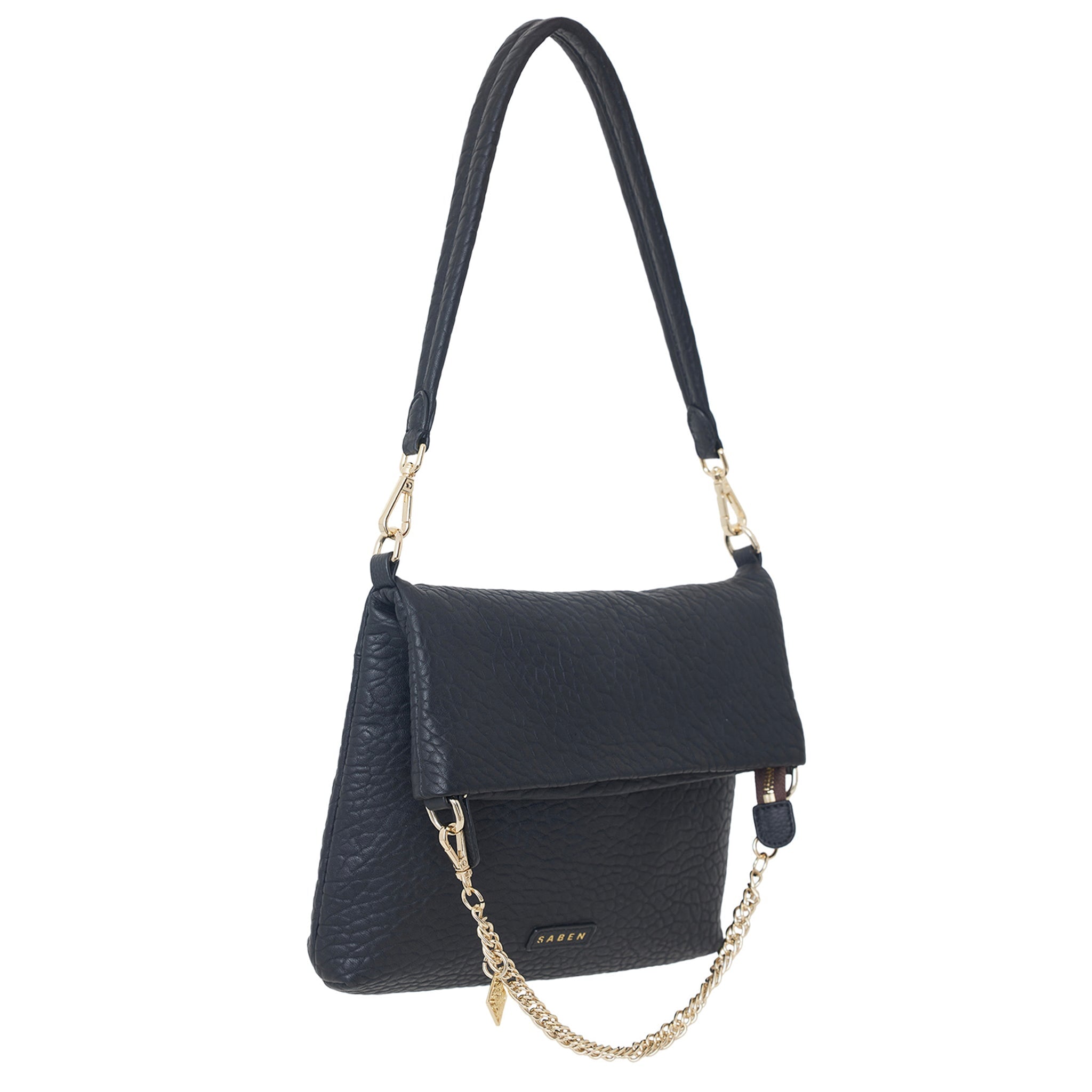 Saben Daria Shoulder Bag - Black Bubble - Tea Pea Home