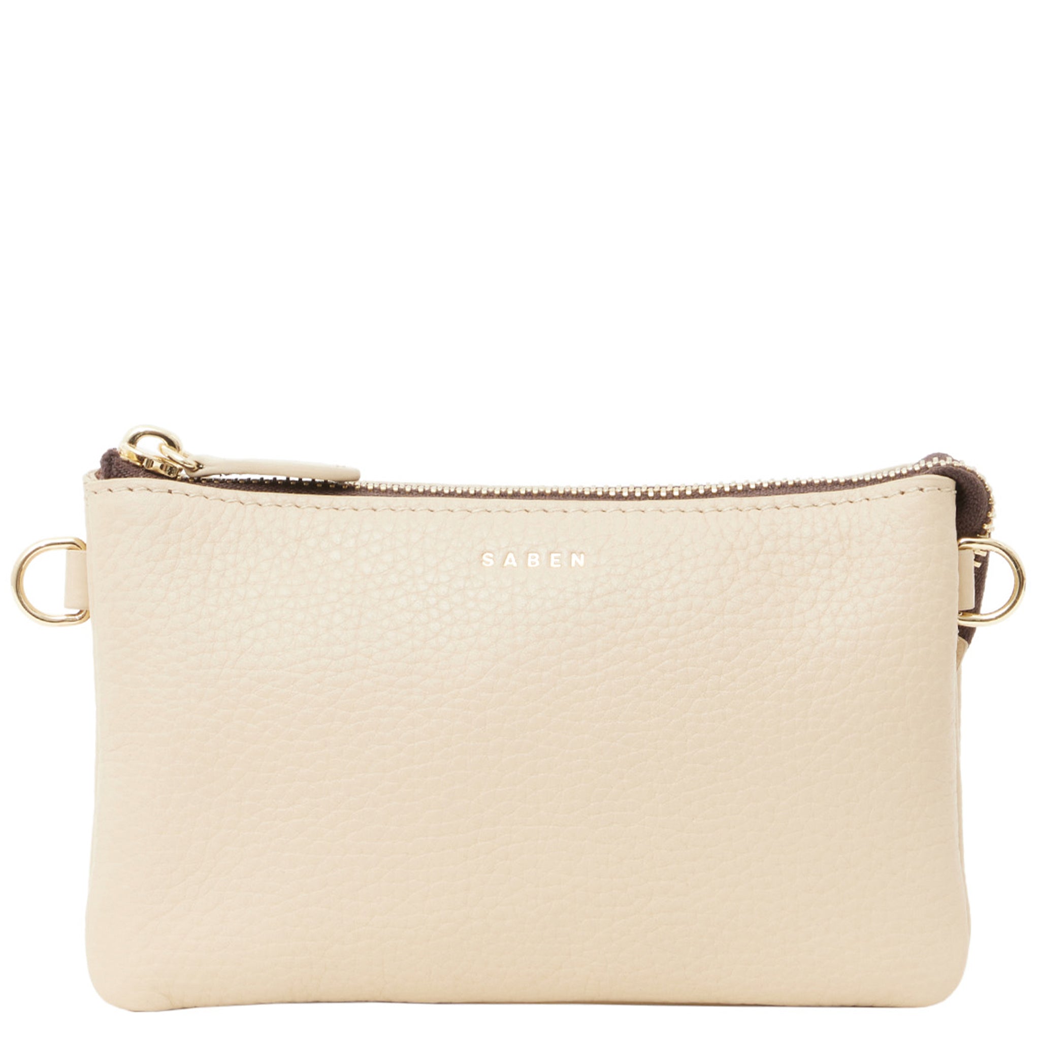 Saben Lily Mini Bag - Biscotti with Gold Curb Chain