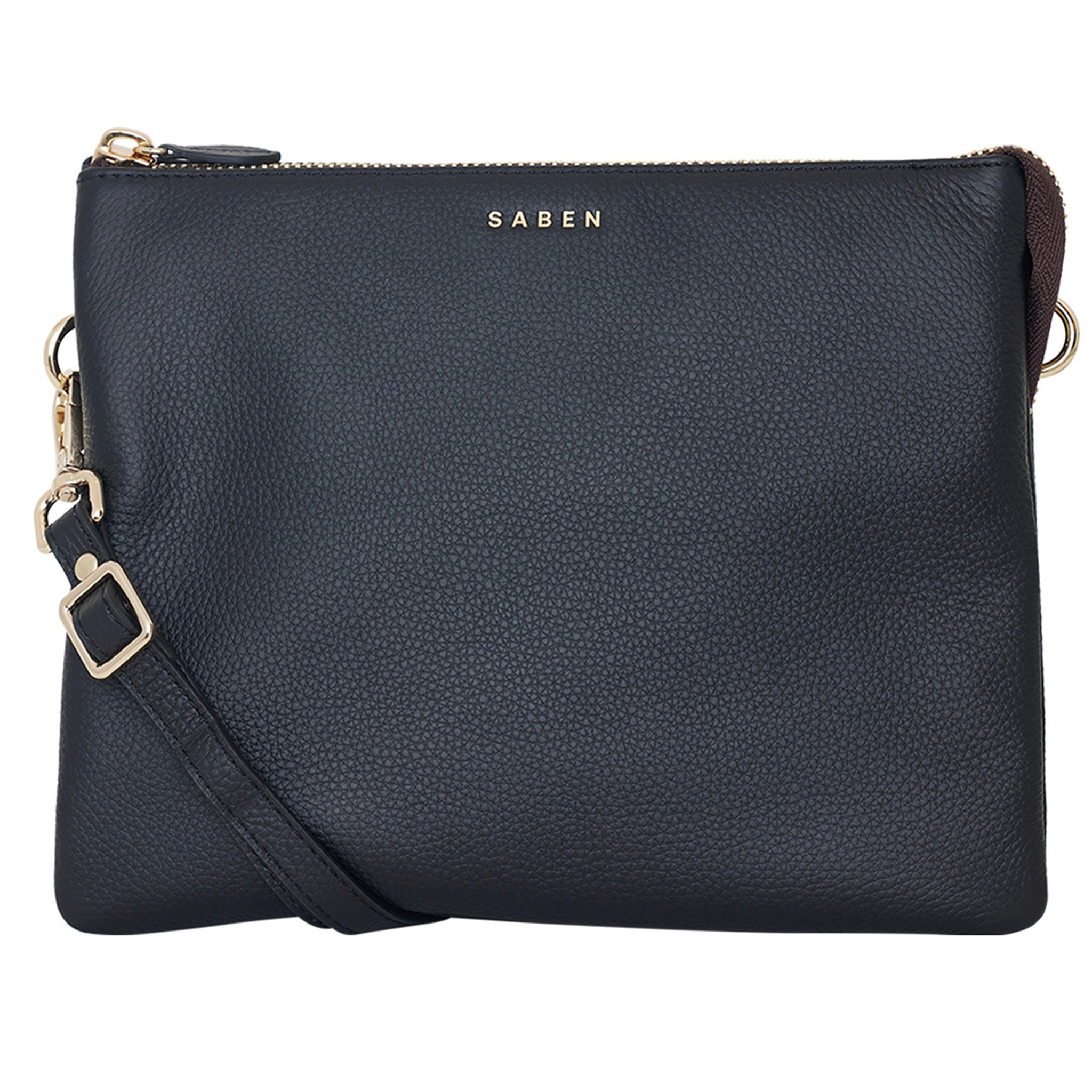 Saben Matilda Crossbody Bag - Black with Chunky Chain - Tea Pea Home