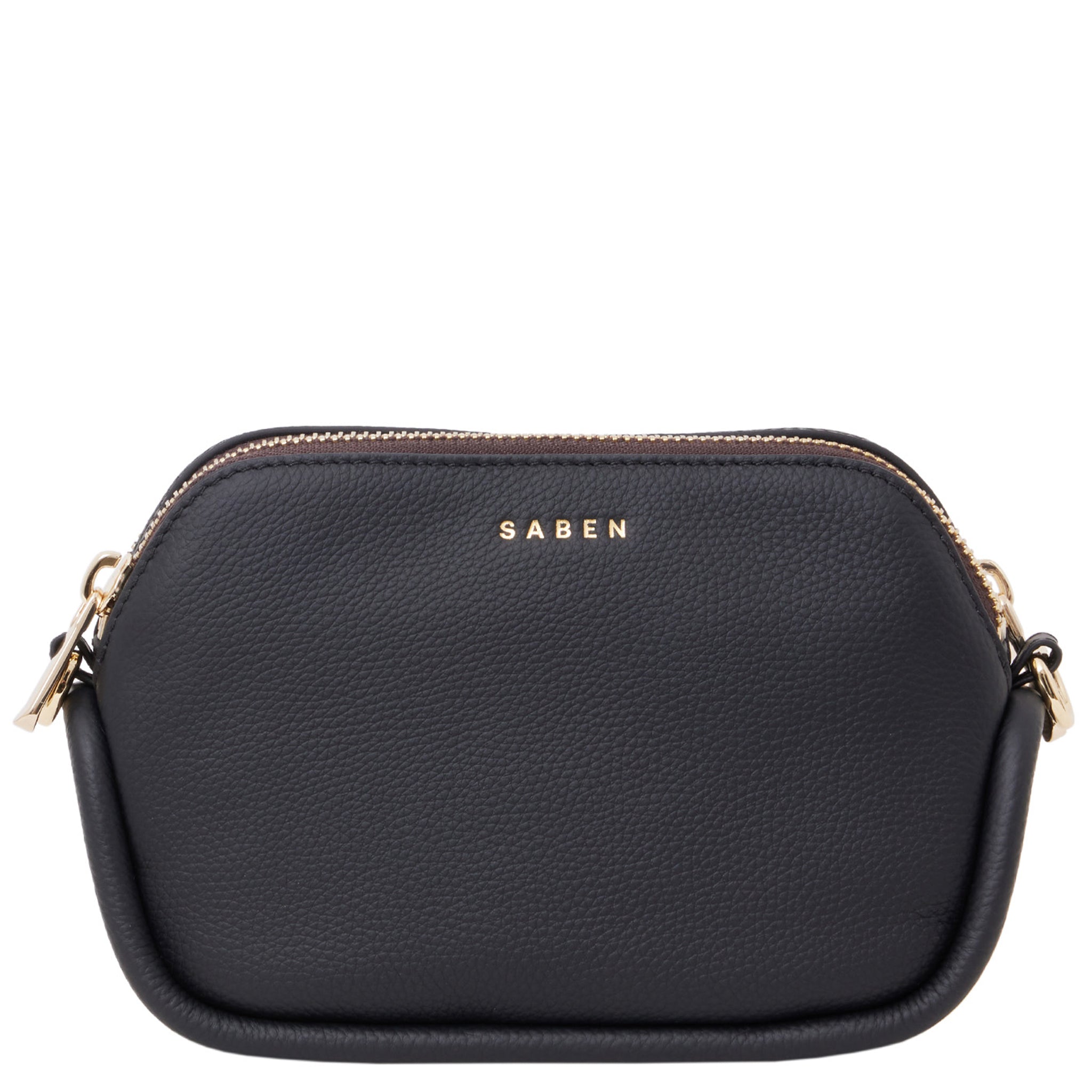 Saben Odile Crossbody Bag - Black & Suede