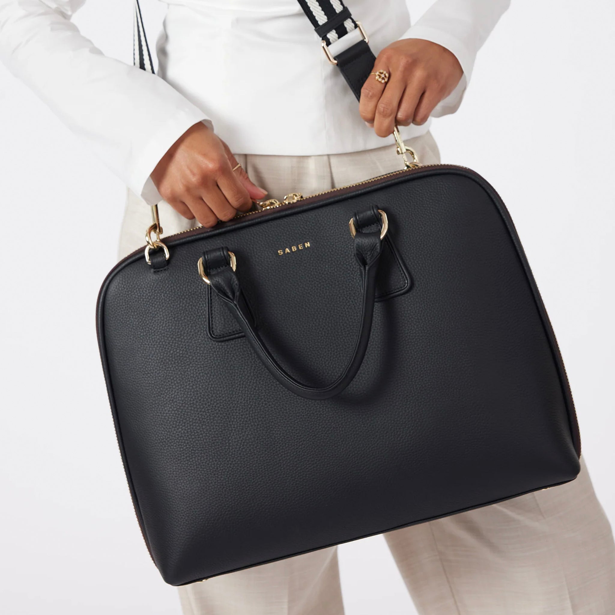 Saben Parker Briefcase - Black