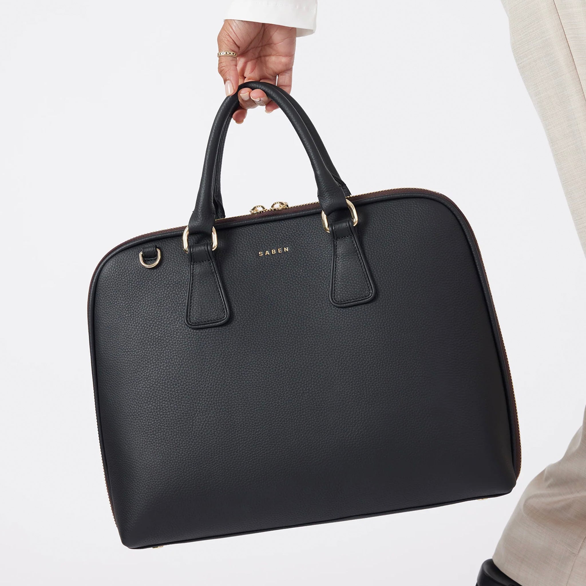 Saben Parker Briefcase - Black