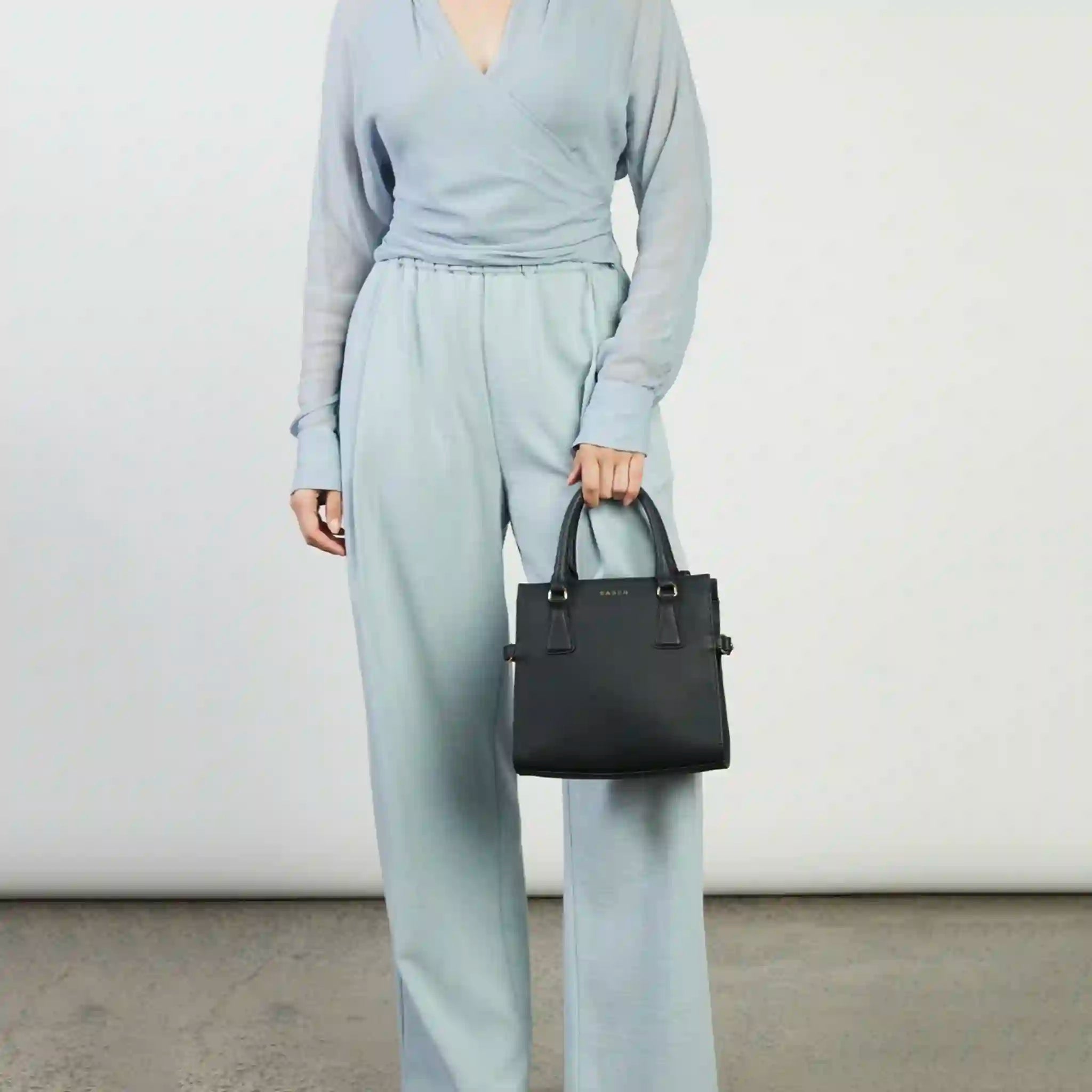 Saben Beau Crossbody Bag with Handles - Black