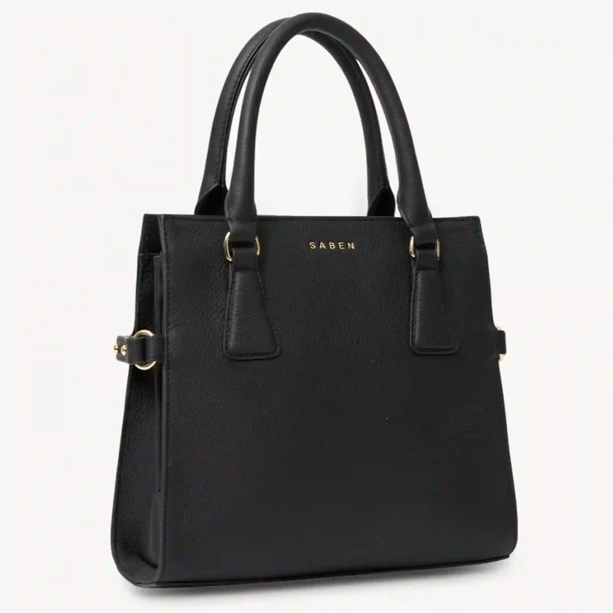 Saben Beau Crossbody Bag with Handles - Black