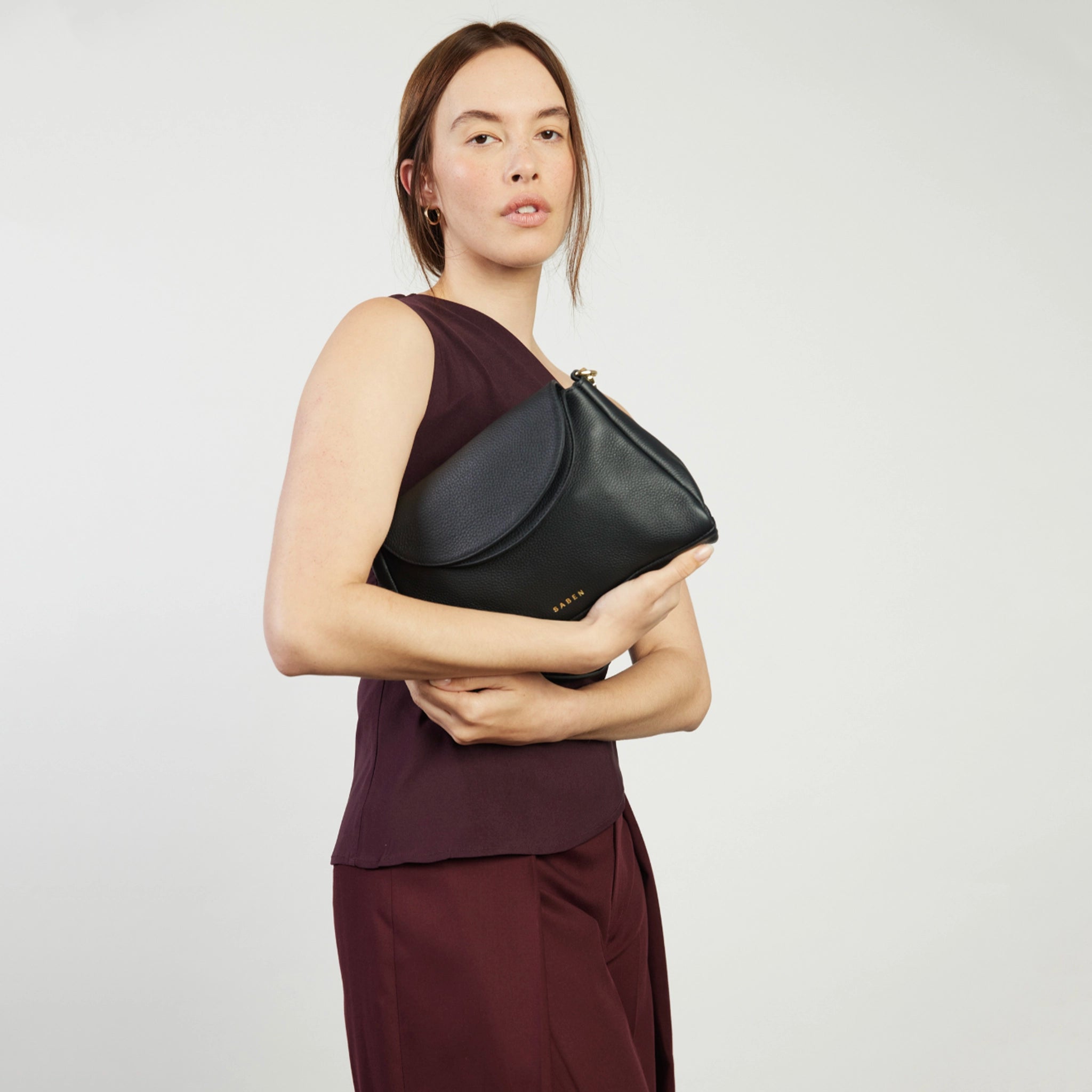 Saben Beckett Shoulder Bag - Black Luxe