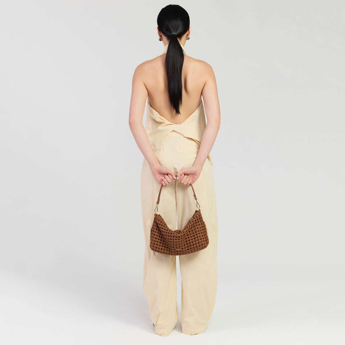 Saben Claudia Shoulder Bag - Tan Braid