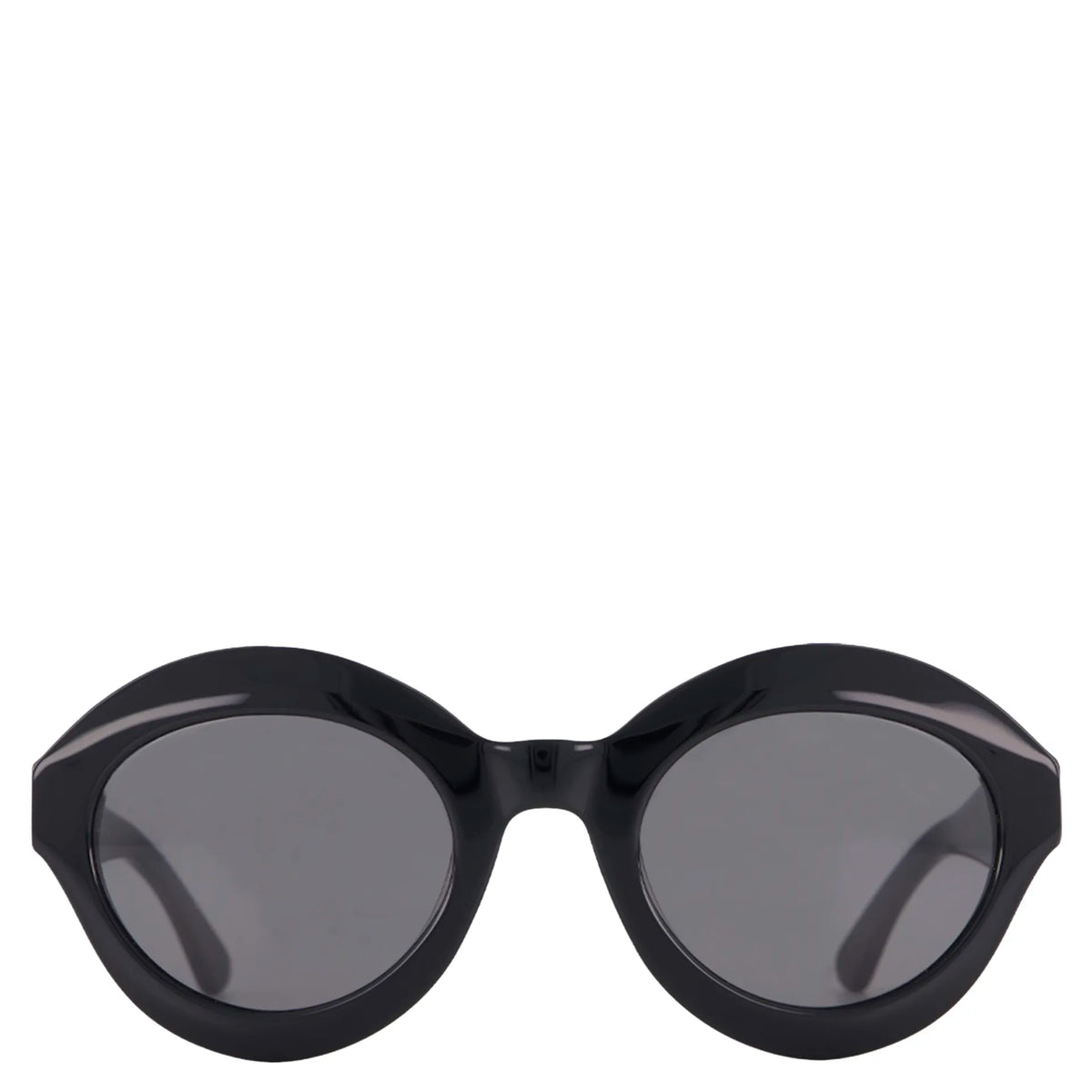 Saben Eyewear Cosmo Sunglasses in Black - angular cat-eye acetate frames with dark lenses