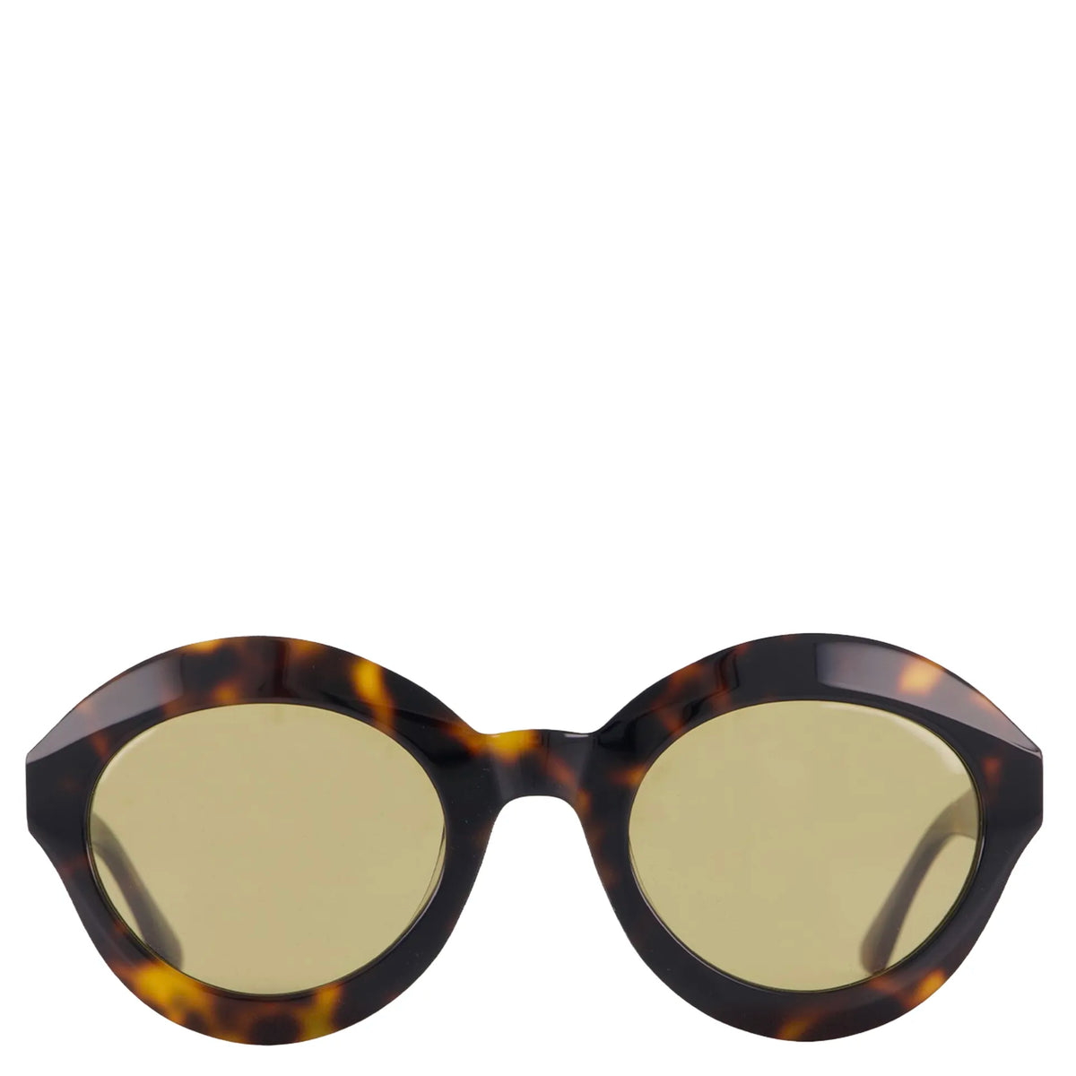 Saben Eyewear Cosmo Sunglasses in Tortoise - angular cat-eye acetate frames with brown lenses