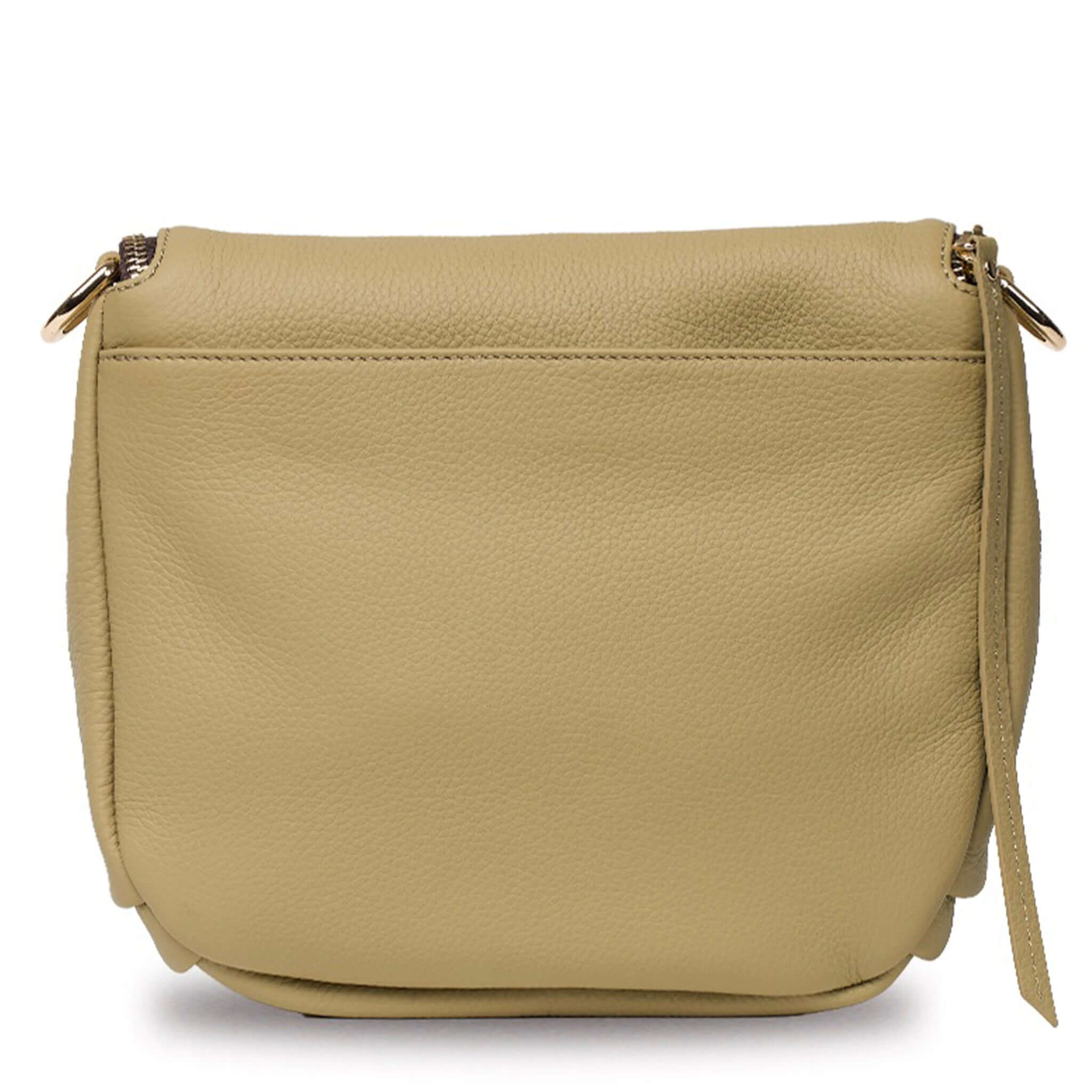 Saben Fifi Crossbody Bag - Willow in soft pebbled leather, showcasing elegant design and compact style.