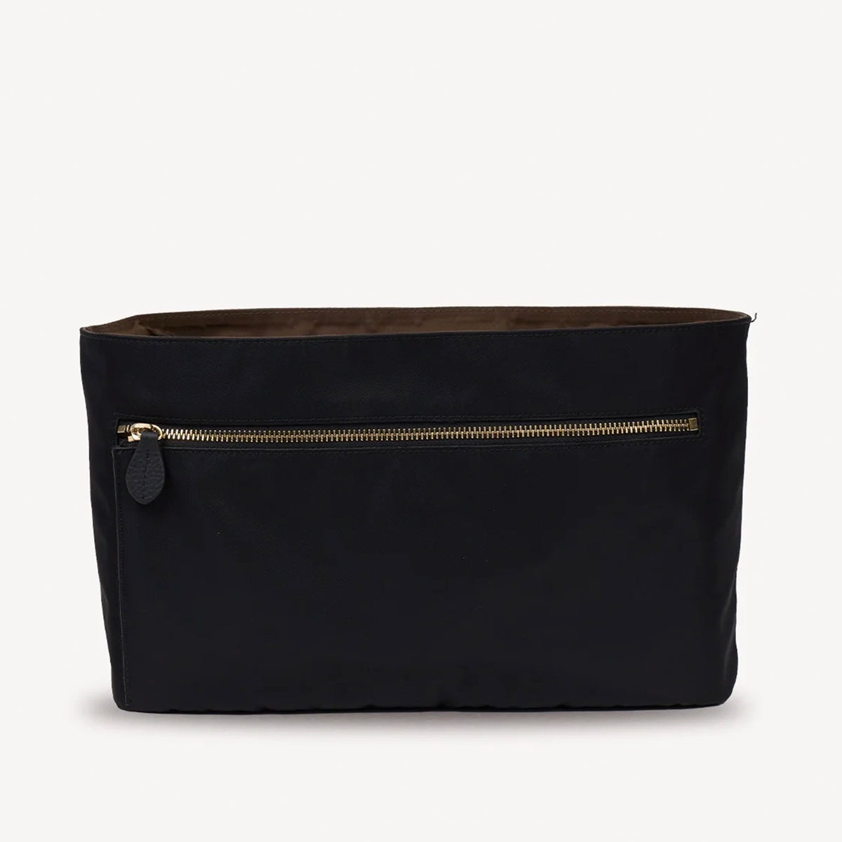 Saben Kondo Organiser Insert - Black Recycled Nylon with Brown Interior