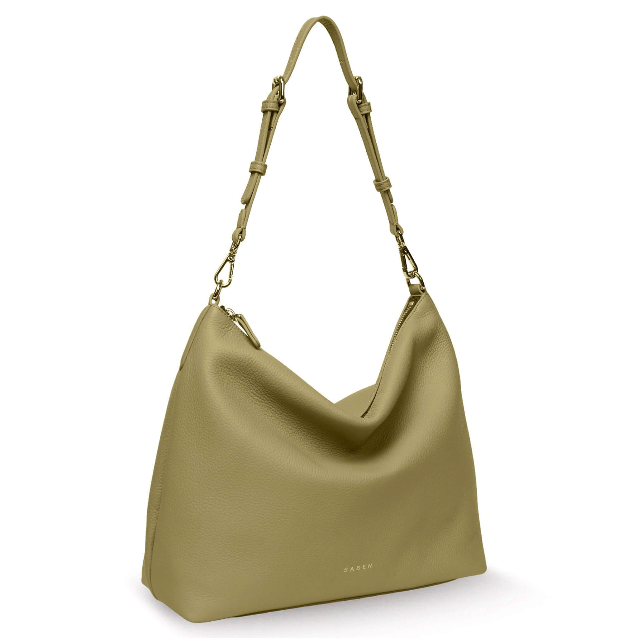 Saben Miki Shoulder Bag - Willow Luxe in soft luxe leather, perfect for everyday use, elegantly slouchy design.