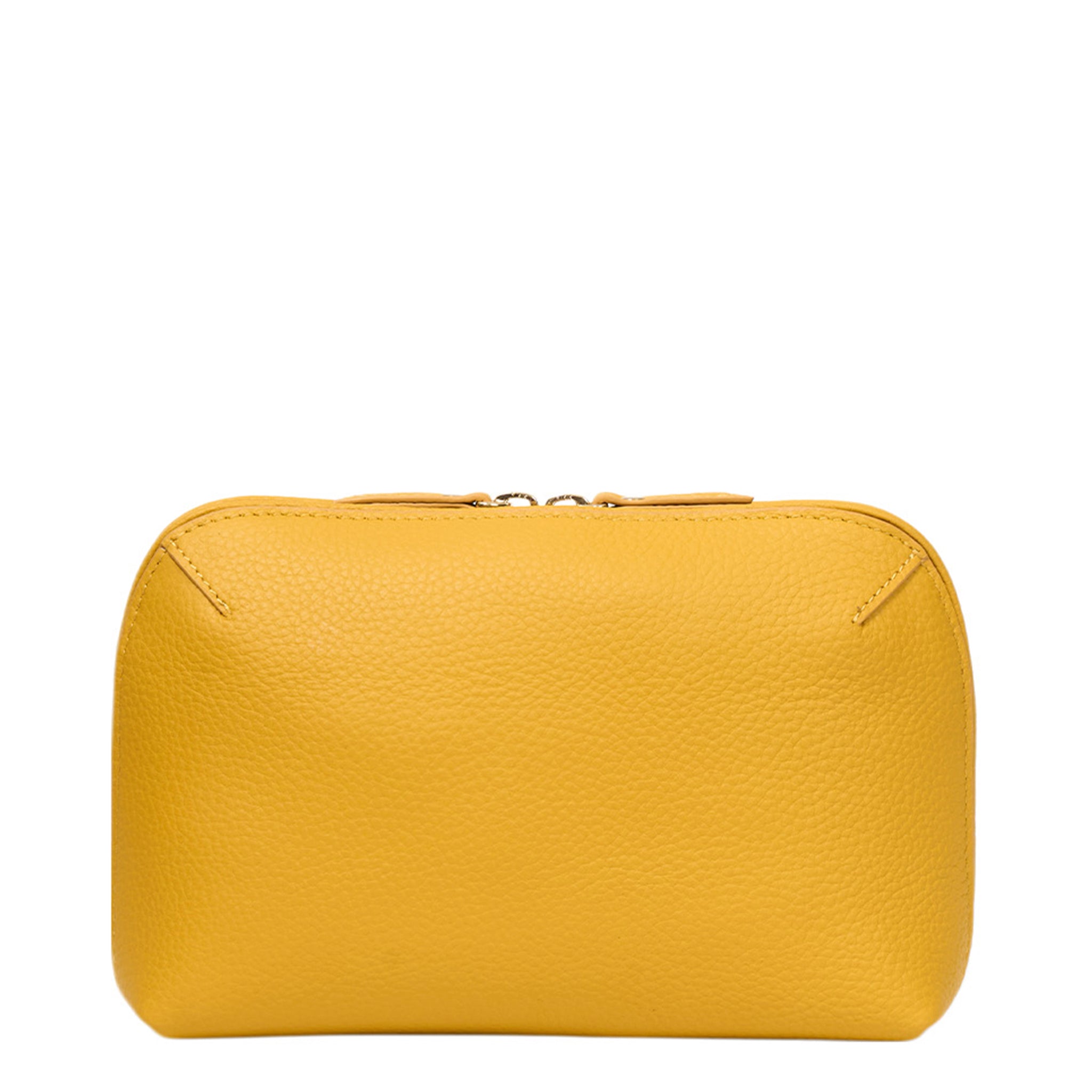 Yellow wallet on a white background