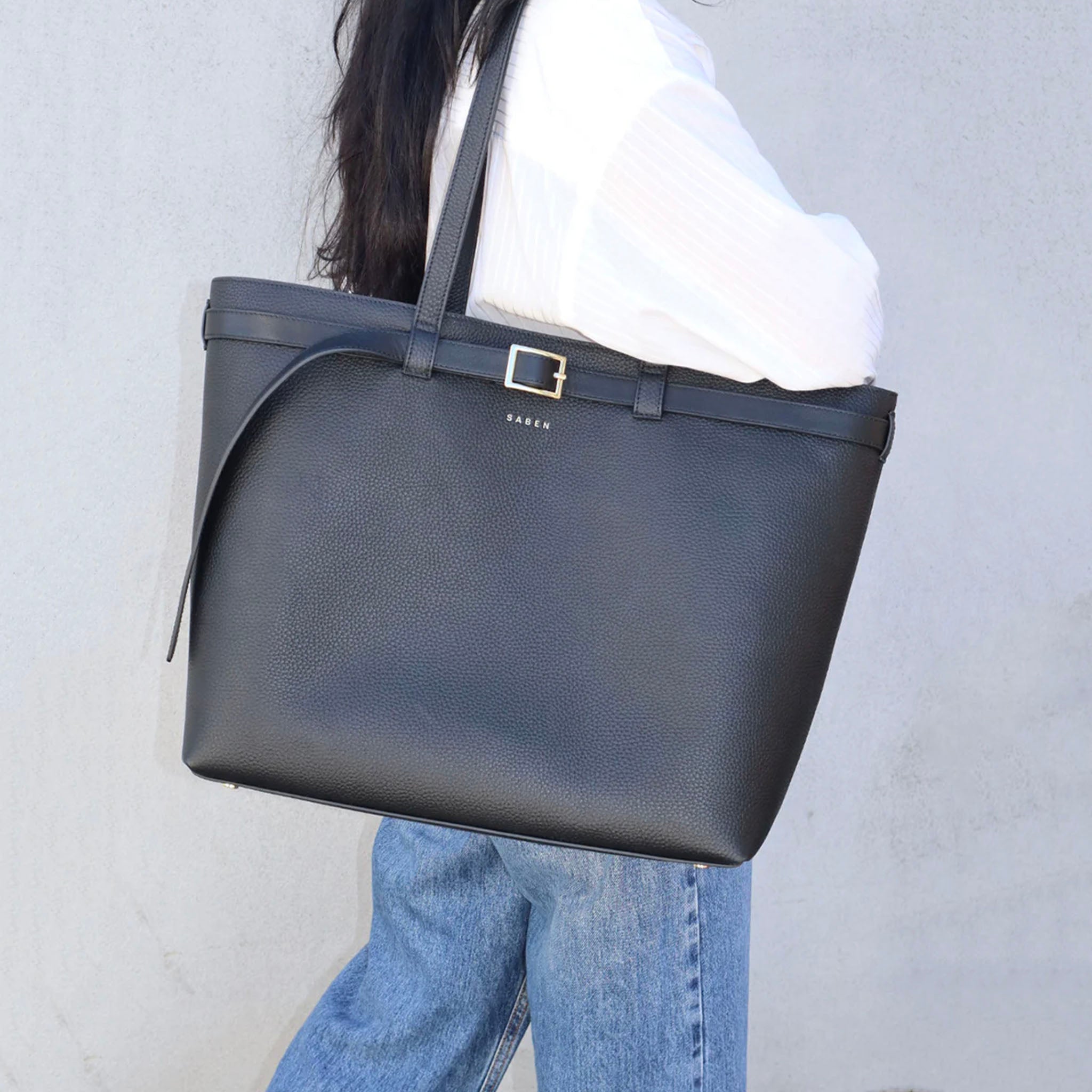 Saben Tia Shoulder Bag - Black & Bronze
