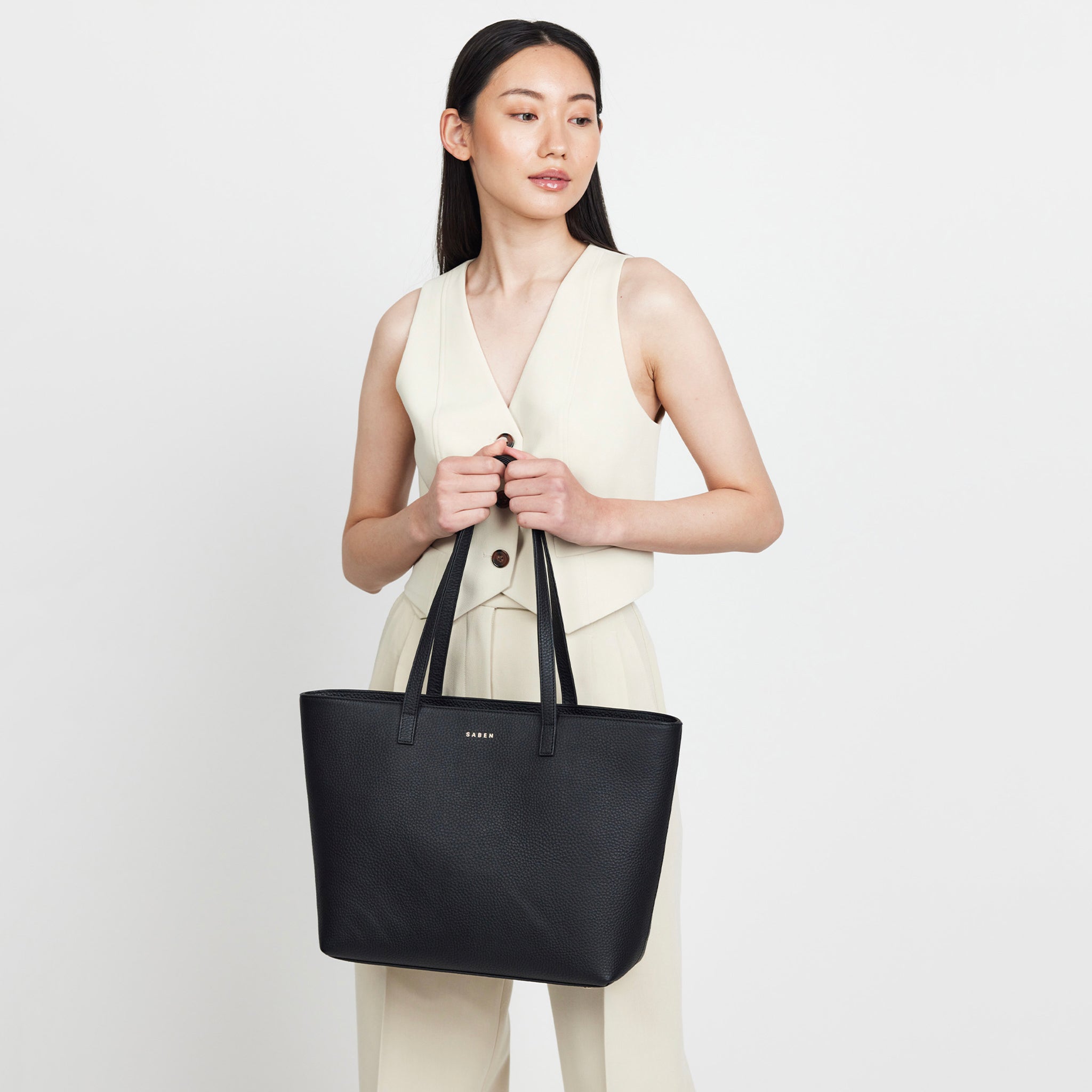 Saben Tilbury Shoulder Bag - Black & Bronze