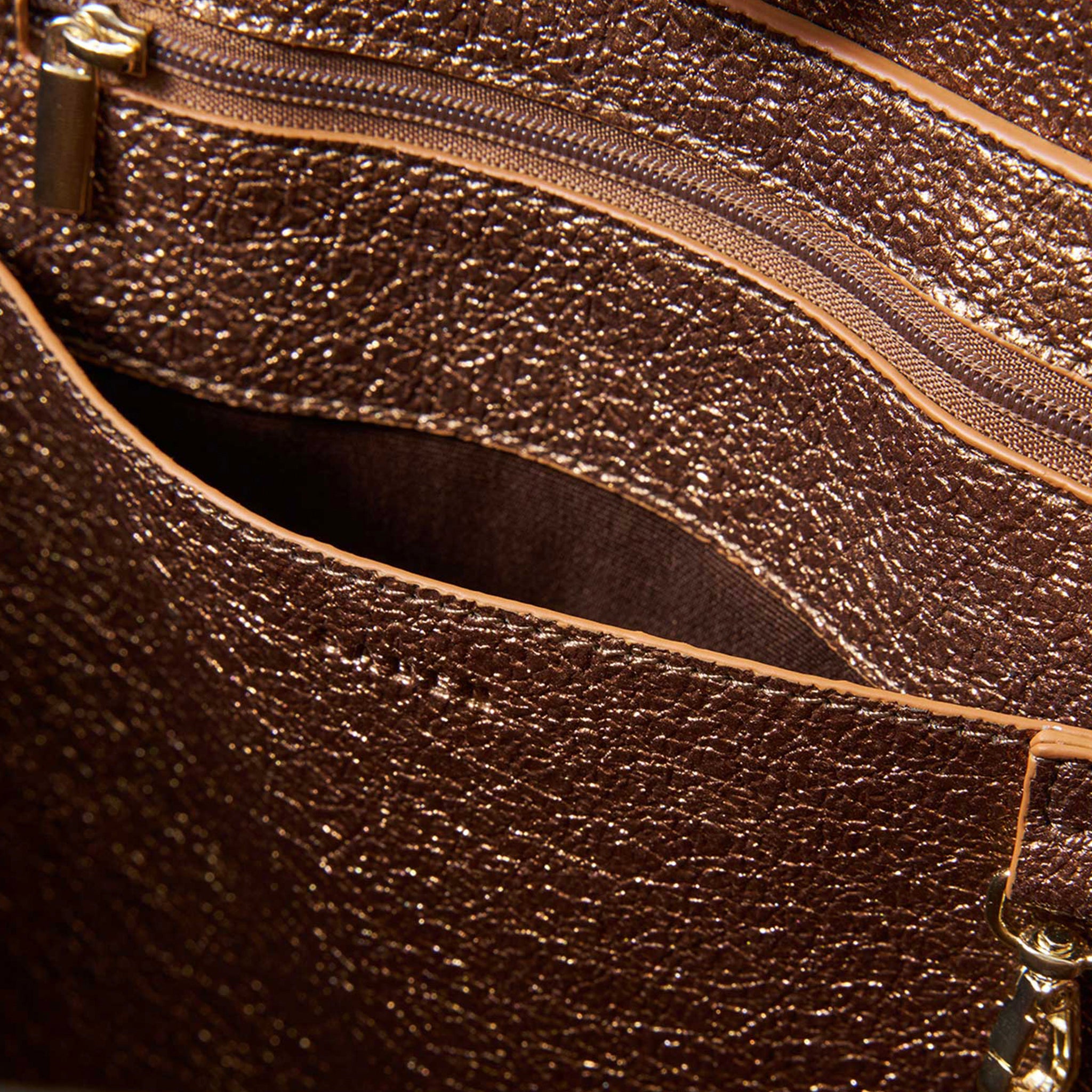 Saben Tilbury Shoulder Bag - Black & Bronze