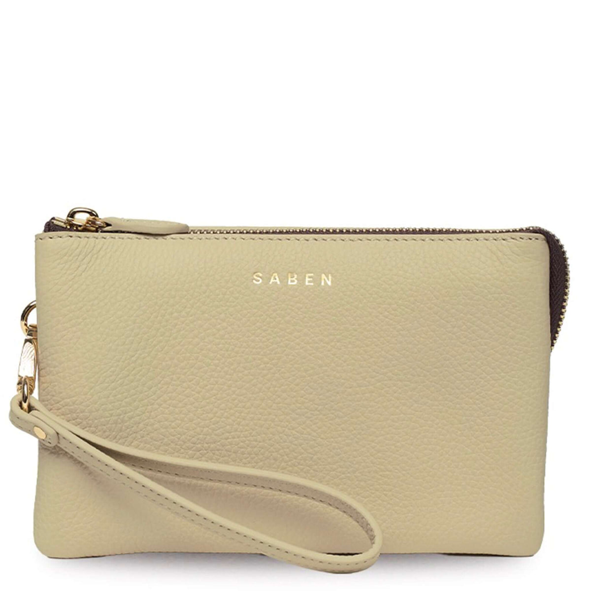 Saben Tilly Crossbody Bag - Oyster in a stylish, lightweight design, perfect as a wallet, clutch, or crossbody.