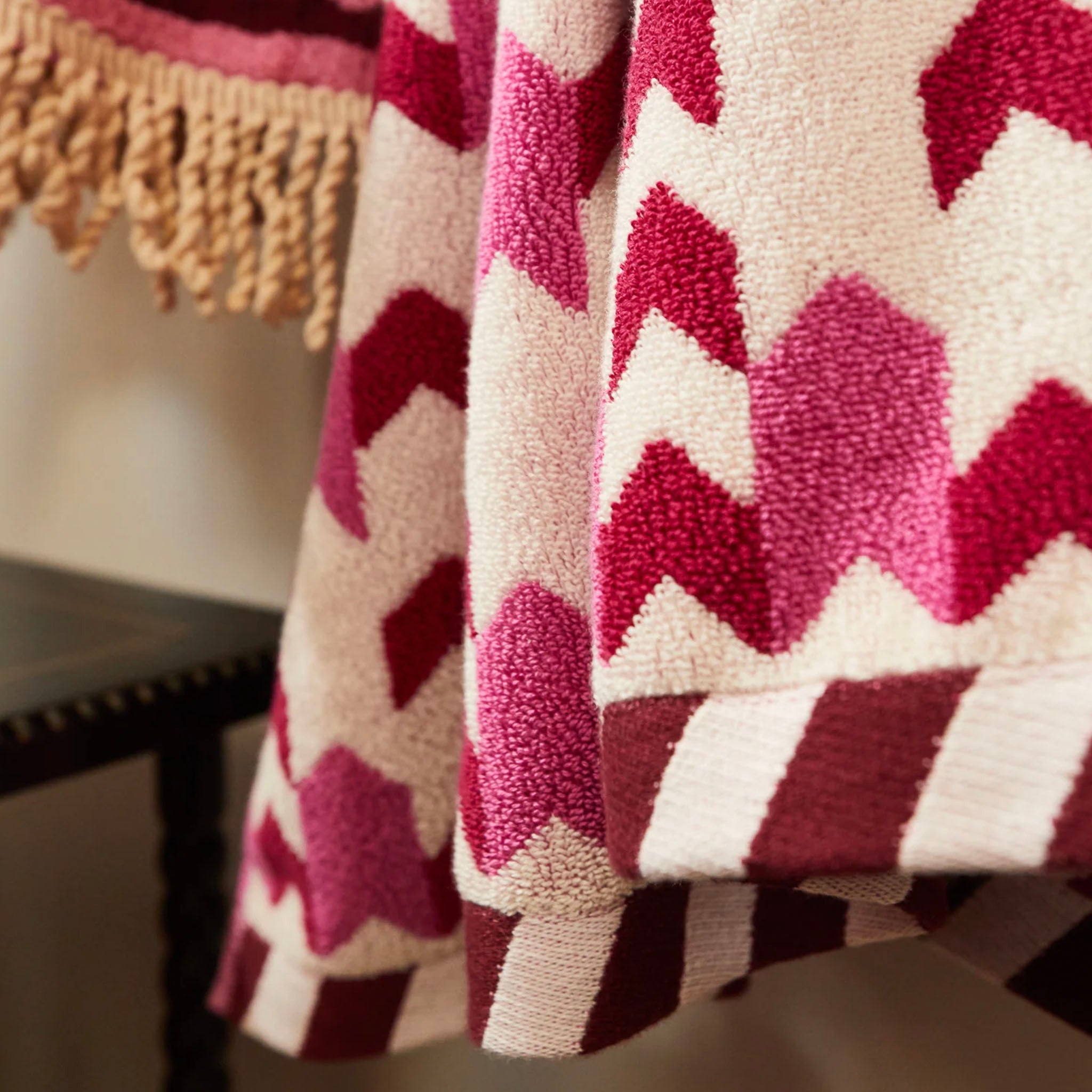 Sage x Clare Arlette Bath Sheet - Fuchsia