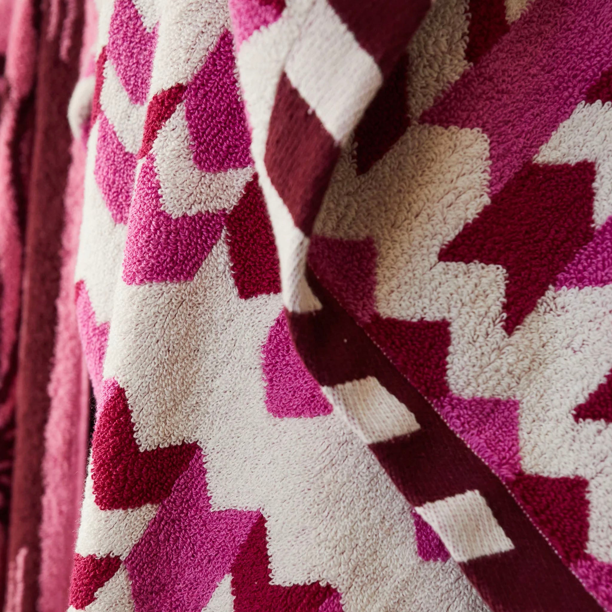 Sage x Clare Arlette Bath Sheet - Fuchsia