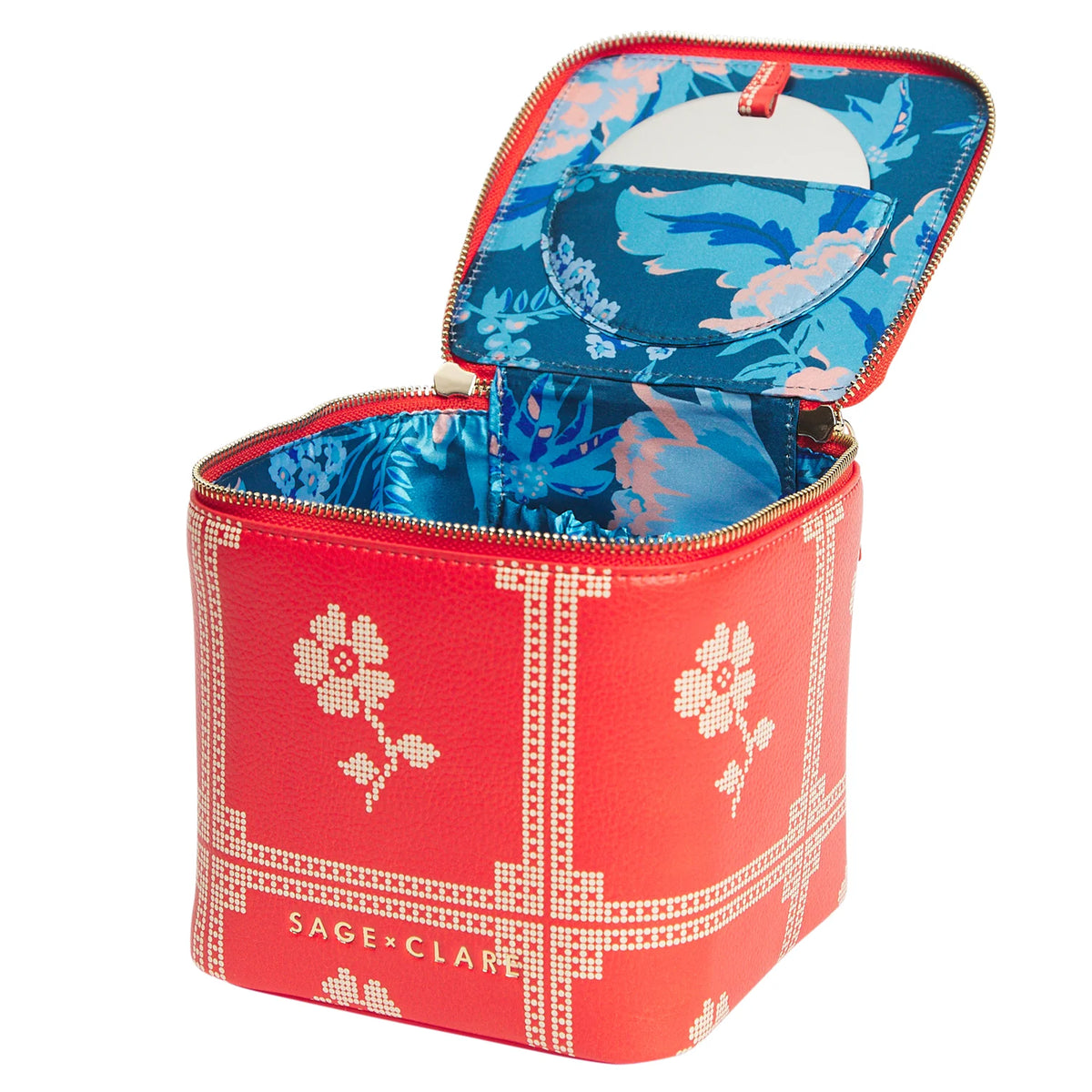 Sage x Clare Bonny Small Vanity Case - Poppy