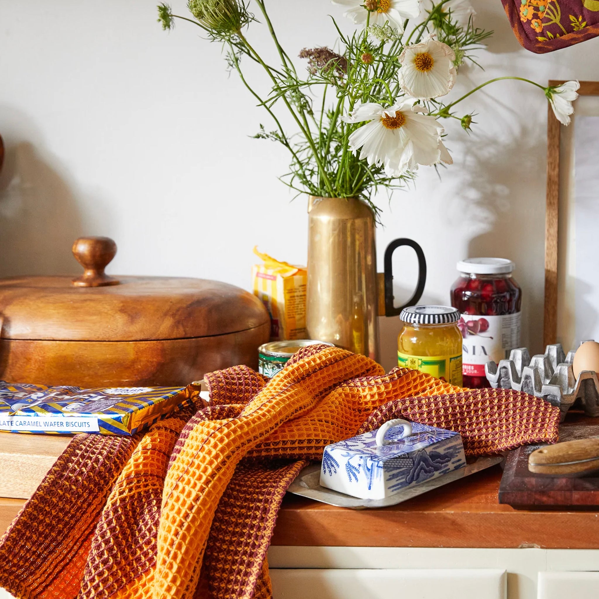 Sage x Clare Bridgitte Organic Cotton Tea Towel - Kent