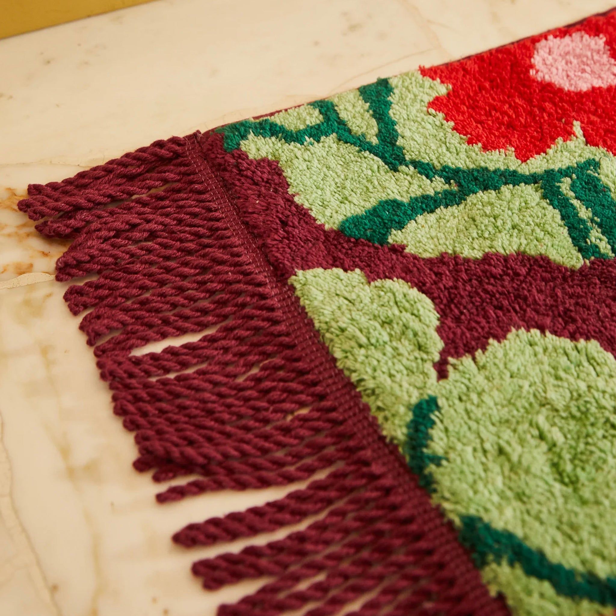 Sage x Clare Genevieve Organic Cotton Bath Mat - Mahogany