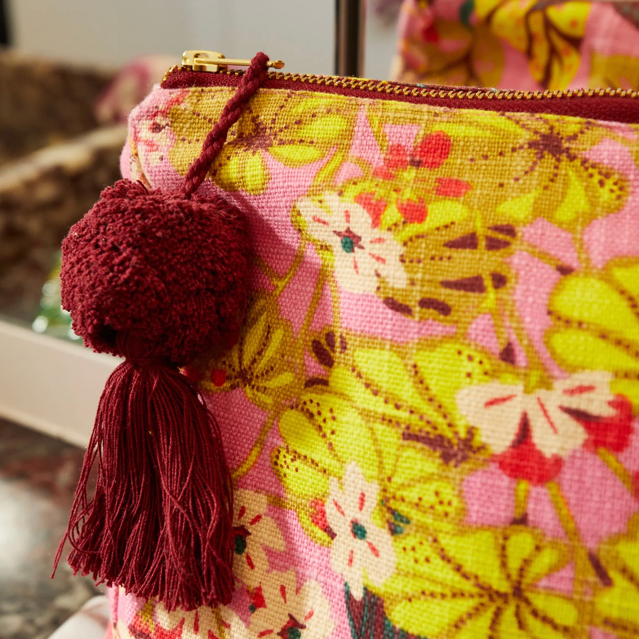 Sage x Clare Genevieve Organic Cotton Cosmetic Bag