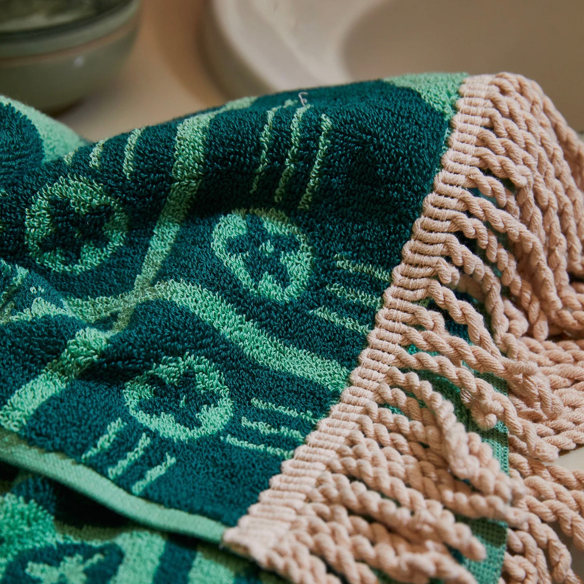 Sage x Clare Gigi Hand Towel - Emerald