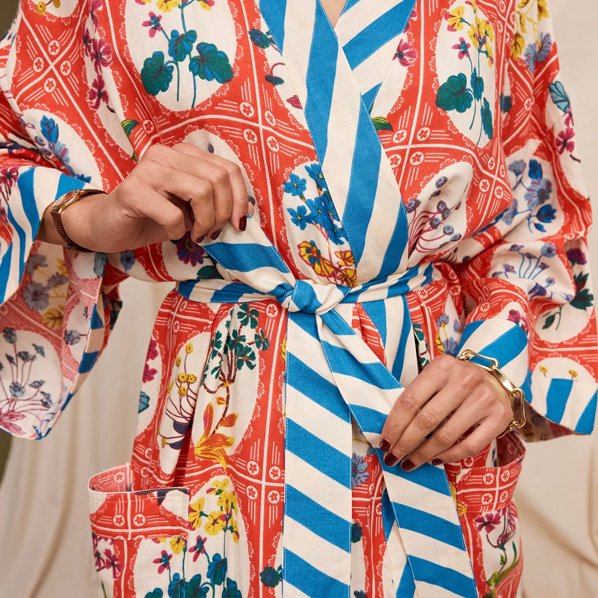 Sage x Clare Gigi Organic Cotton Bath Robe