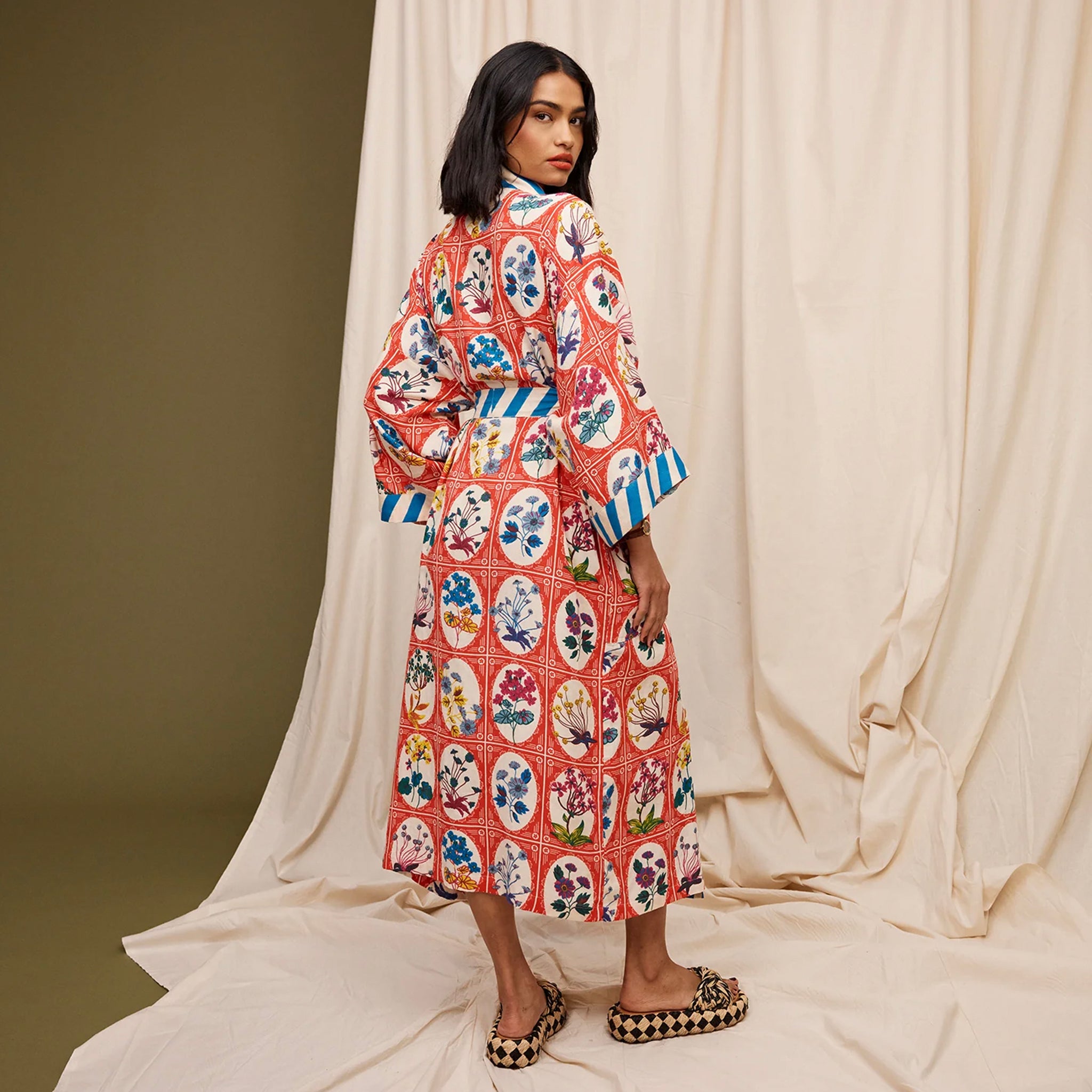 Sage x Clare Gigi Organic Cotton Bath Robe