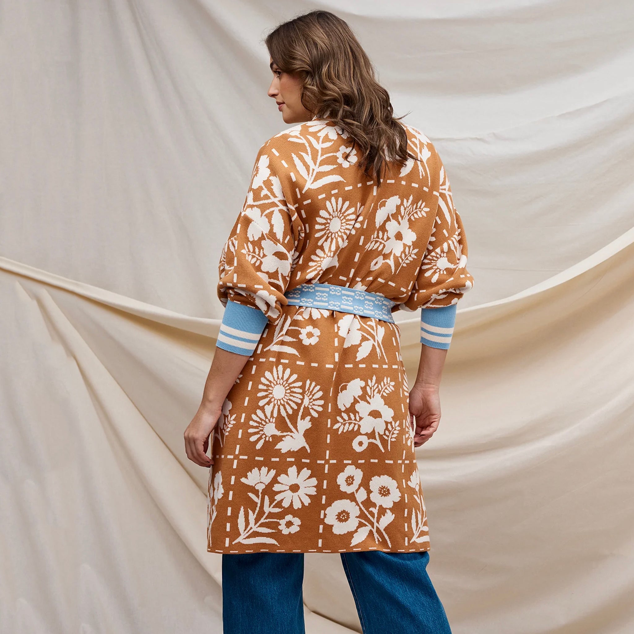 Sage x Clare Jacquard Robe - Charita