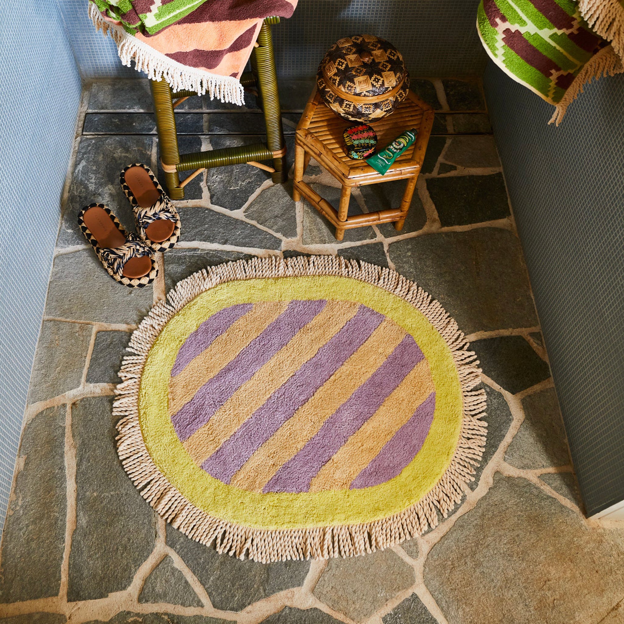 Sage x Clare Jarita Bath Mat - Mauve