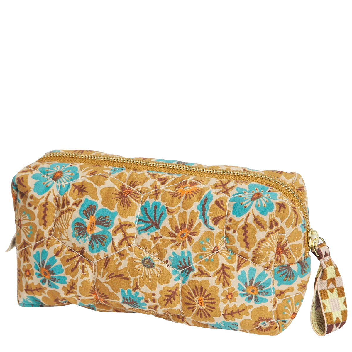 Sage x Clare Magnolia Travel Pouch - Turquoise