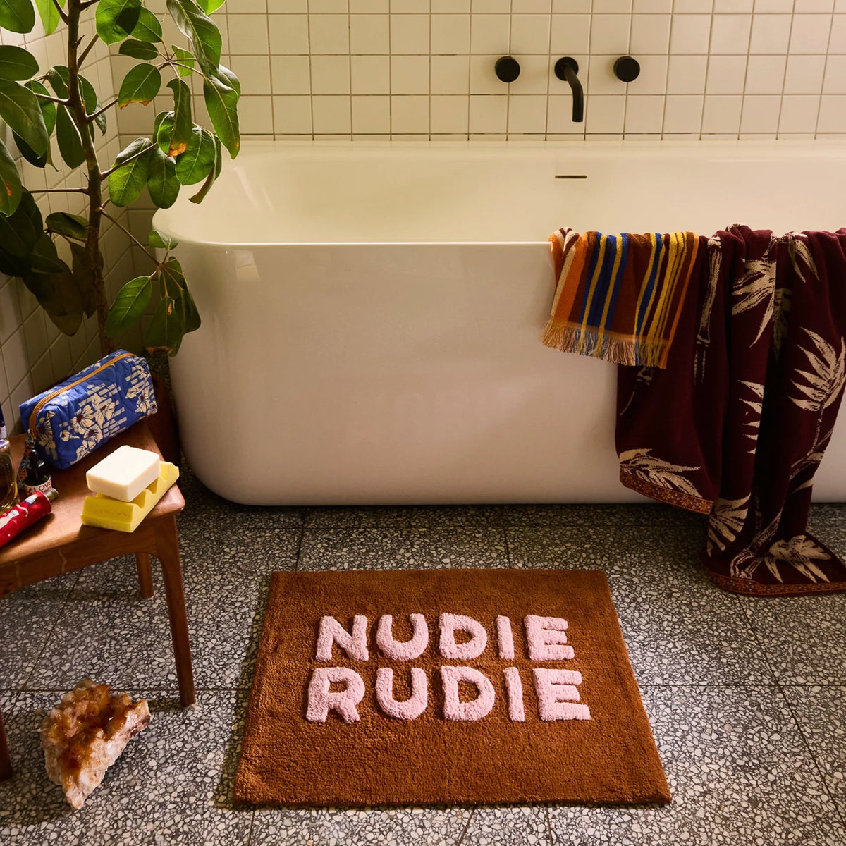 Sage x Clare Nudie Bath Mat Mini - Russet