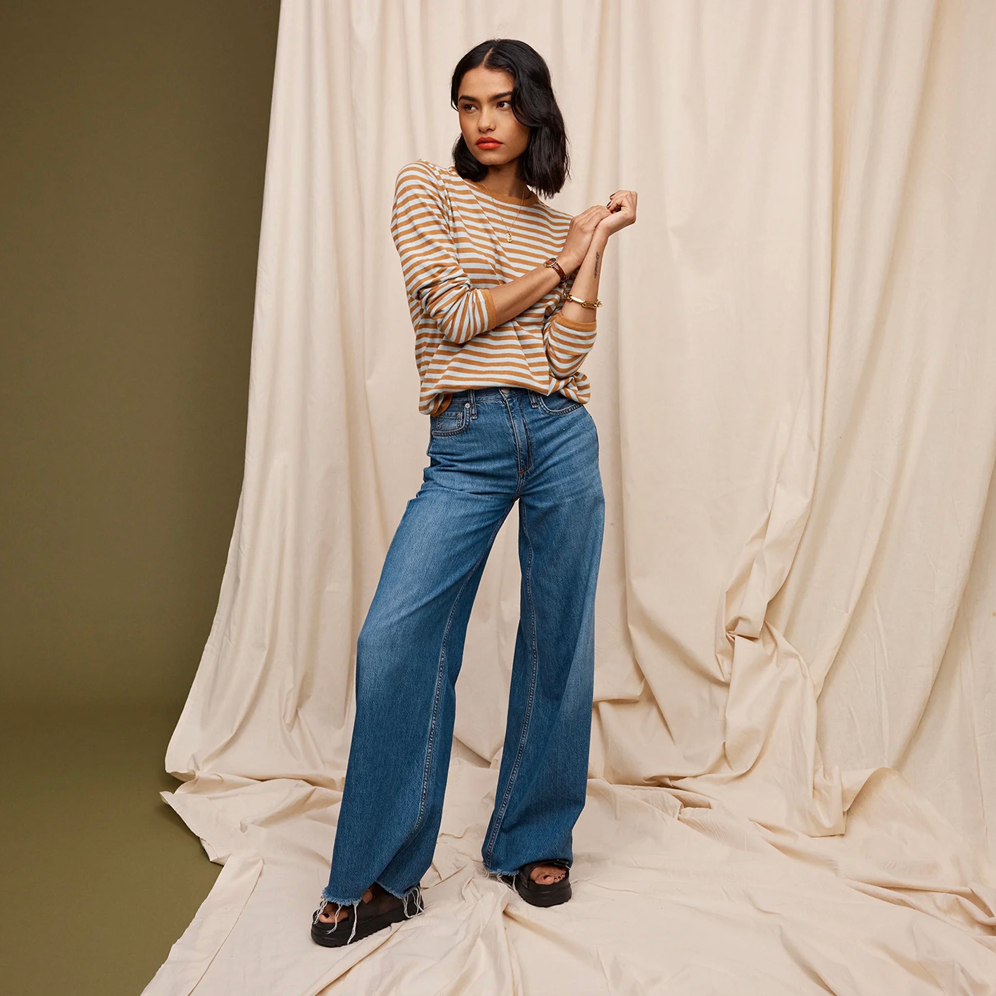 Sage x Clare Pierre Organic Cotton Top - Copper