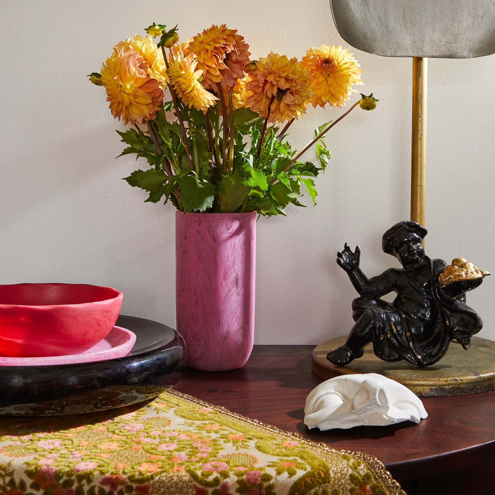 Sage x Clare Resin Sloane Bowl - Raspberry