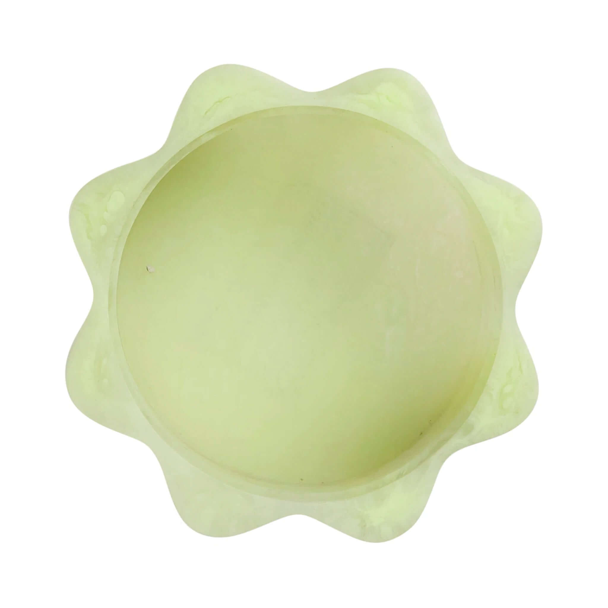 Sage x Clare Resin Sophie Stacking Jewelry Box Set - Pearl green tier with starburst shape